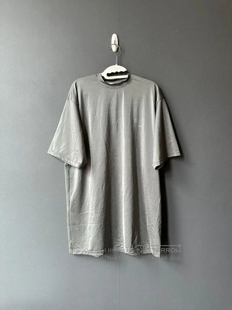 Balenciaga Silver Short Sleeve T-shirt.