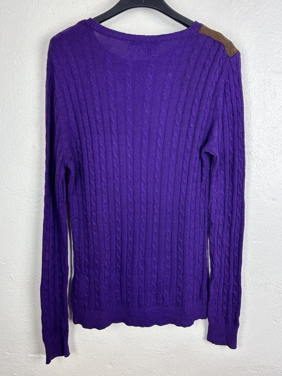 Polo Ralph Lauren Vintage Lauren By Ralph Lauren Cable Knit Wool Sweater Size M / US 6-8 / IT 42-44 - 4 Thumbnail