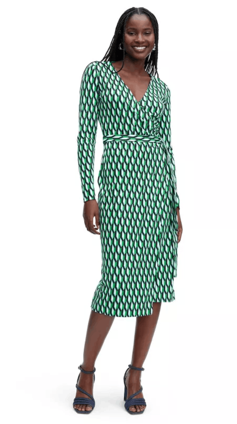 Diane von Furstenberg NWT DVF Amelia Halter wrap dress | Grailed