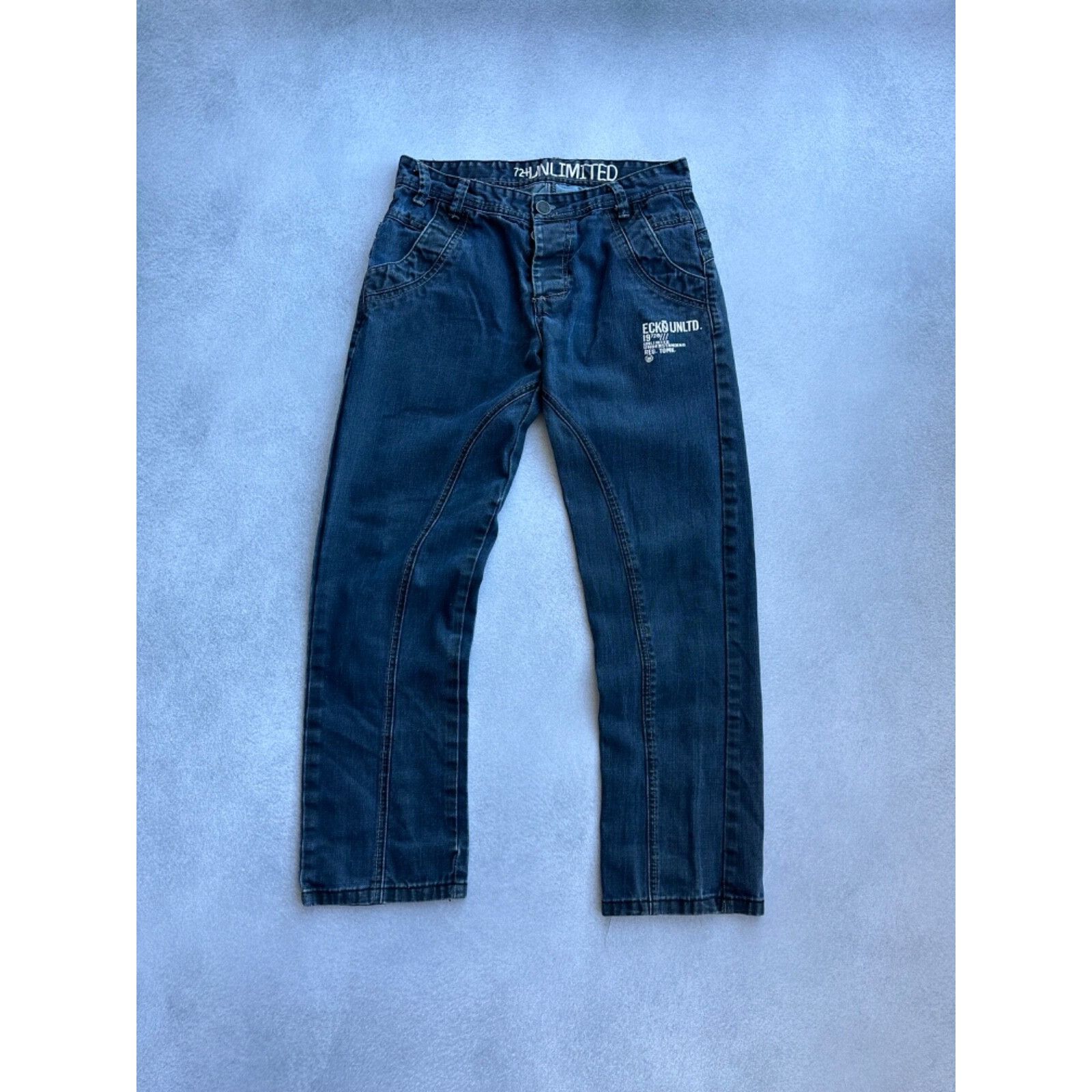 Ecko Unltd. VTG ECKo Unltd Buckle Back Japanese Jeans Size US 29 - 4 Thumbnail