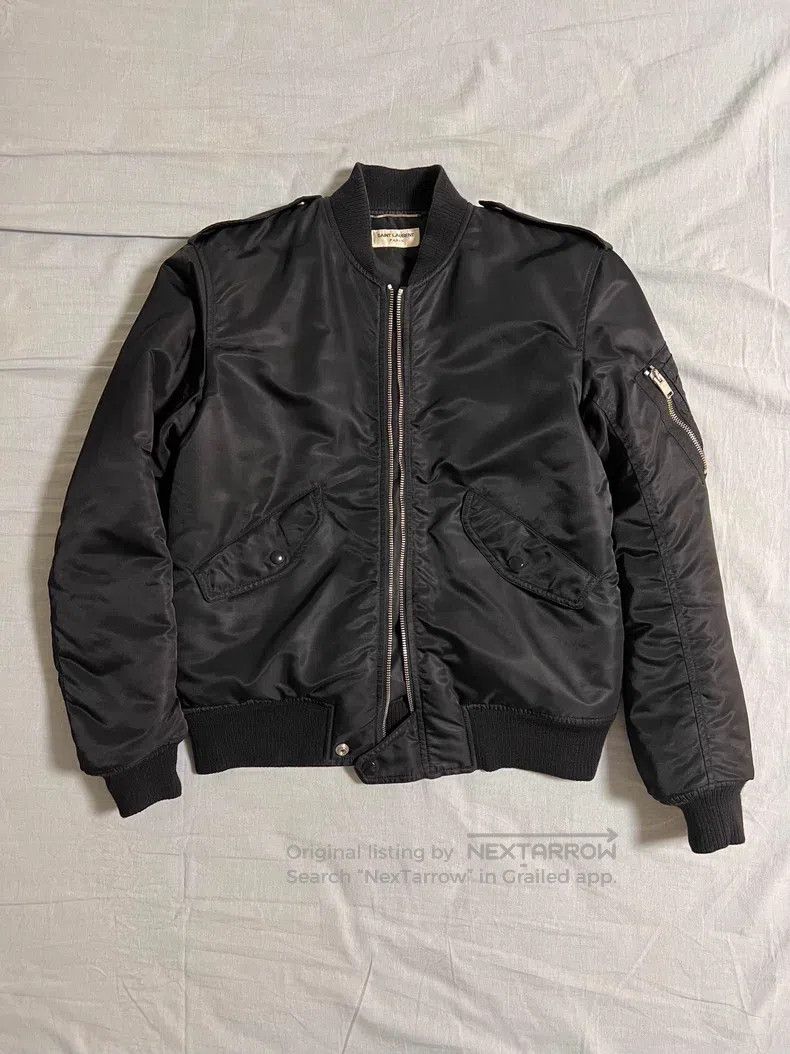 Saint Laurent Paris Saint Laurent Paris Flight Jacket Size US S / EU 44-46 / 1 - 2 Thumbnail