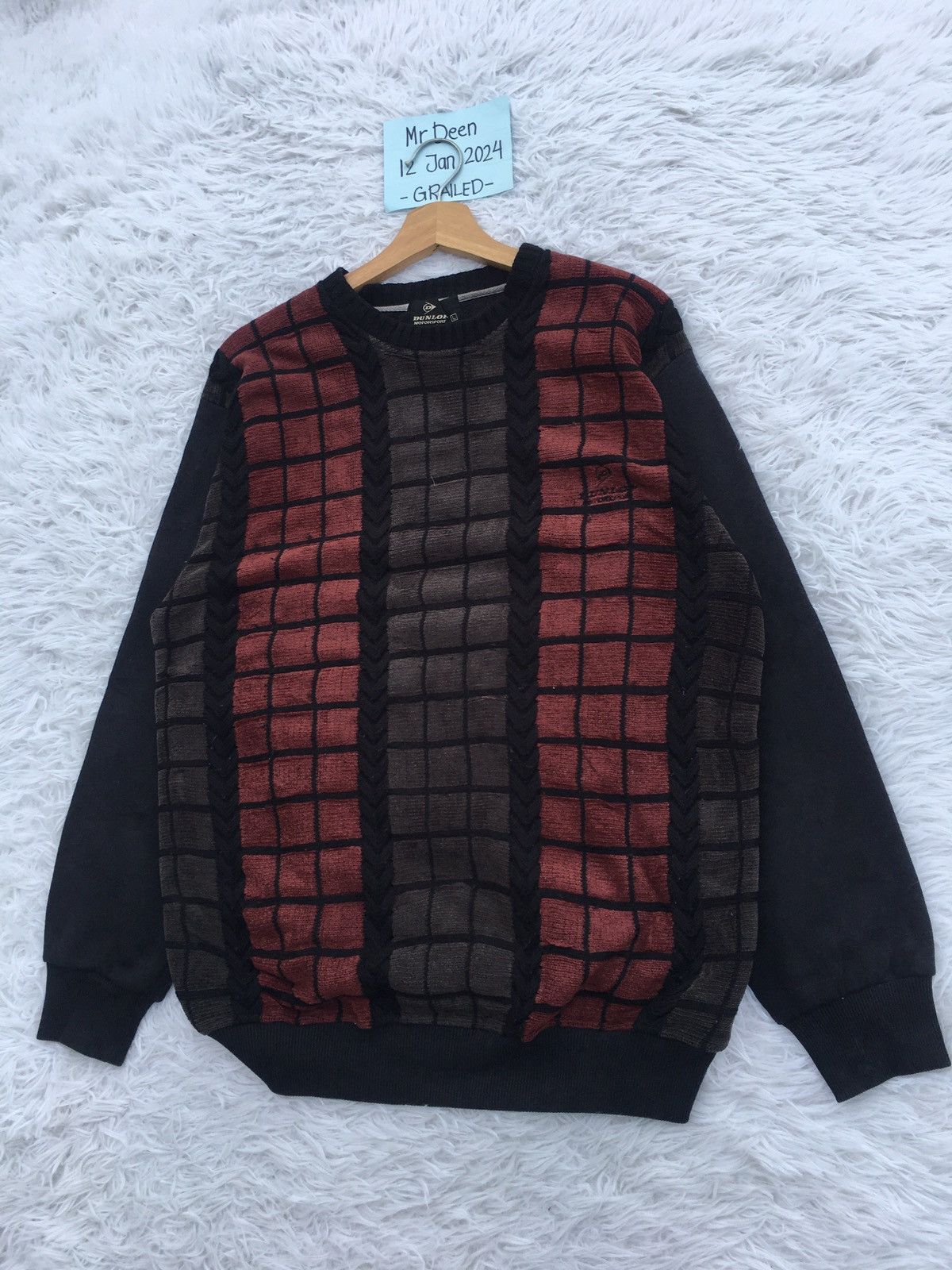 Dunlop Rare Vintage Dunlop Knitted Sweater Size US L / EU 52-54 / 3 - 3 Thumbnail