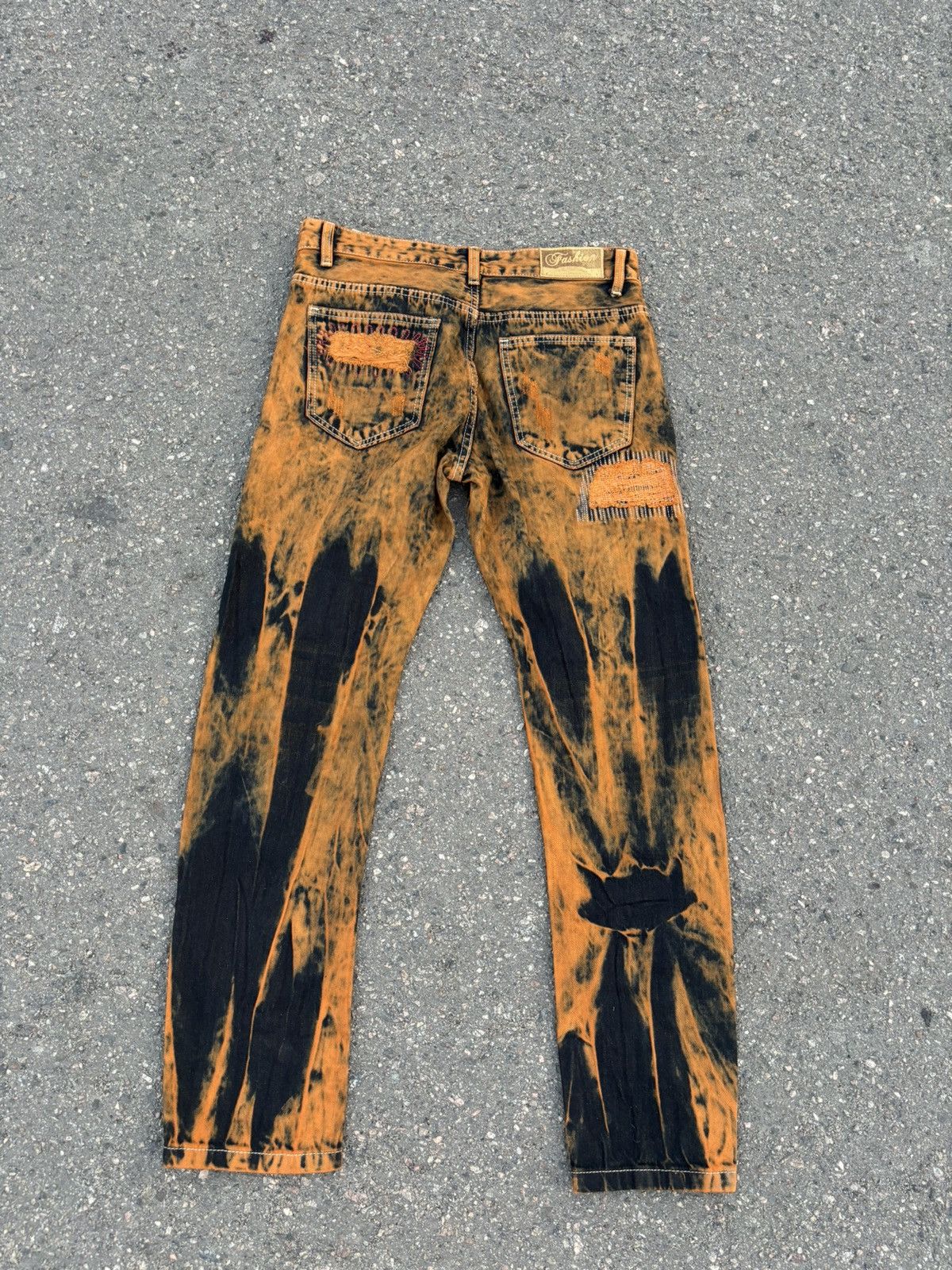 Hysteric Glamour × Japanese Brand Archieve Acid wash Distressed Rusty flare Sashiko Pants Size 32" / US 10 / IT 46 - 6 Thumbnail