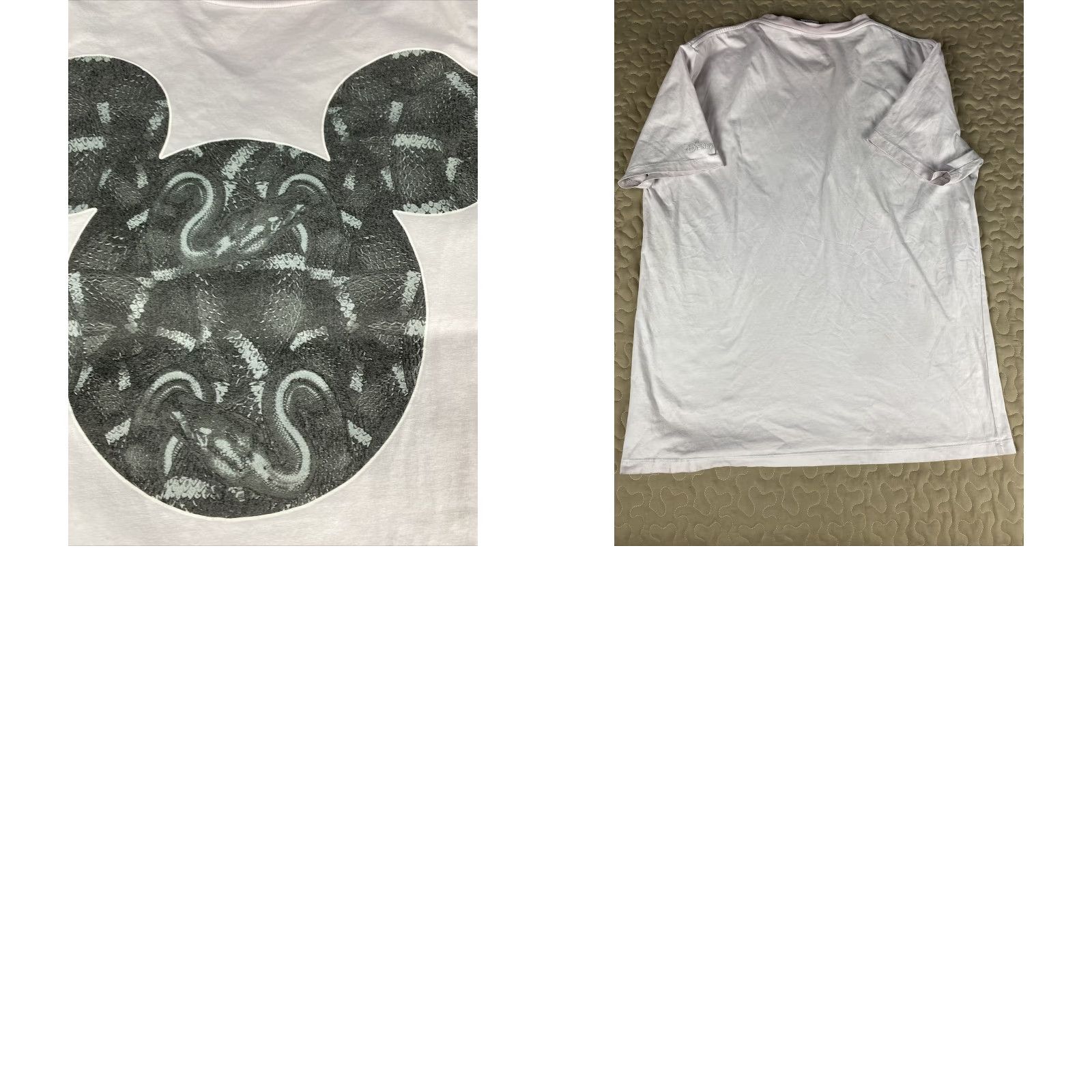 Disney VINTAGE Marcelo Burlon x Disney Mickey Mouse Snakes T-Shirt XL White Men Short Sleeve Crew Neck 2012 Mens Size US XL / EU 56 / 4 - 8 Thumbnail