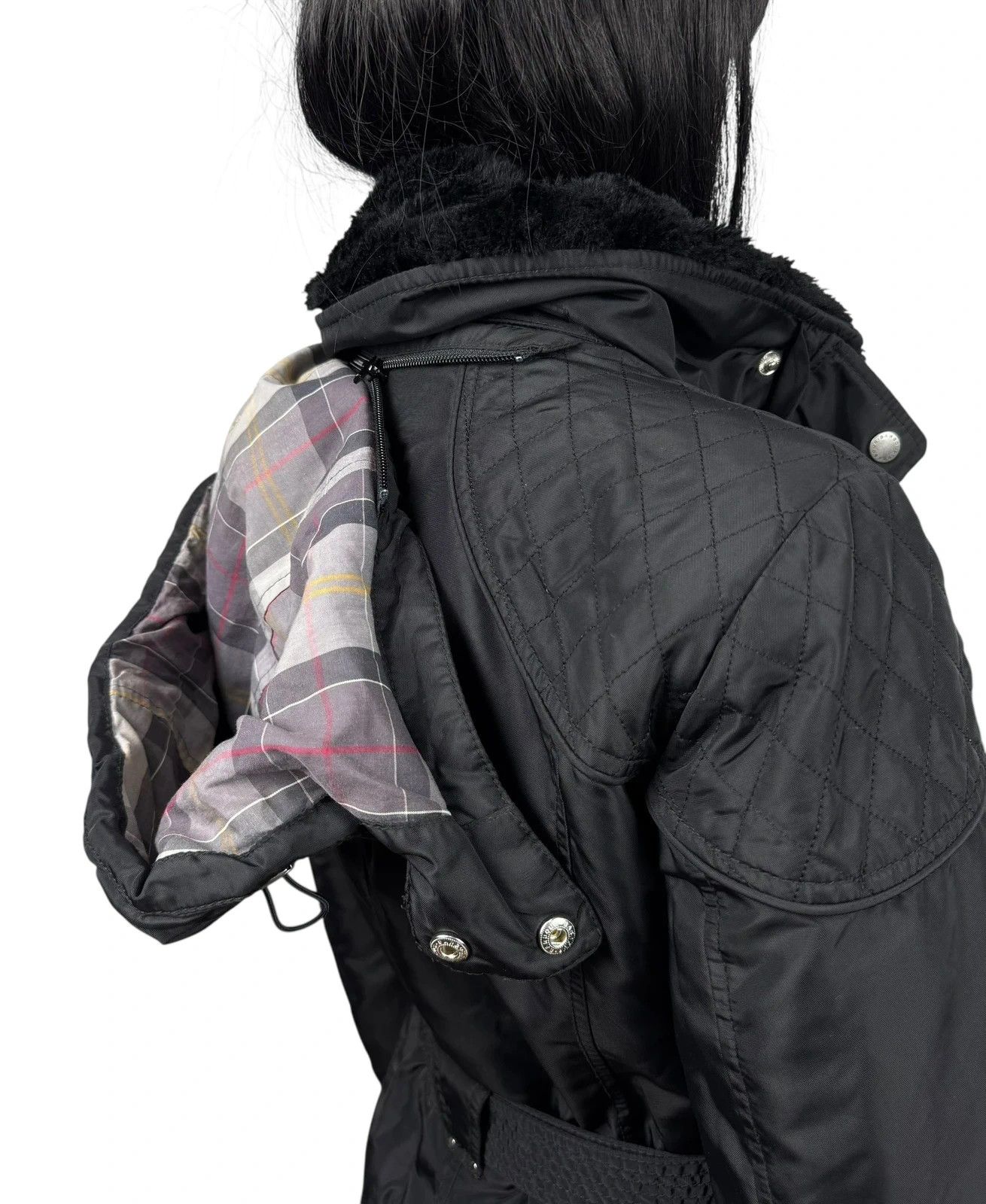 Barbour Barbour International Outlaw Jacket Belted Hooded UK8 US4 Size S / US 4 / IT 40 - 8 Thumbnail