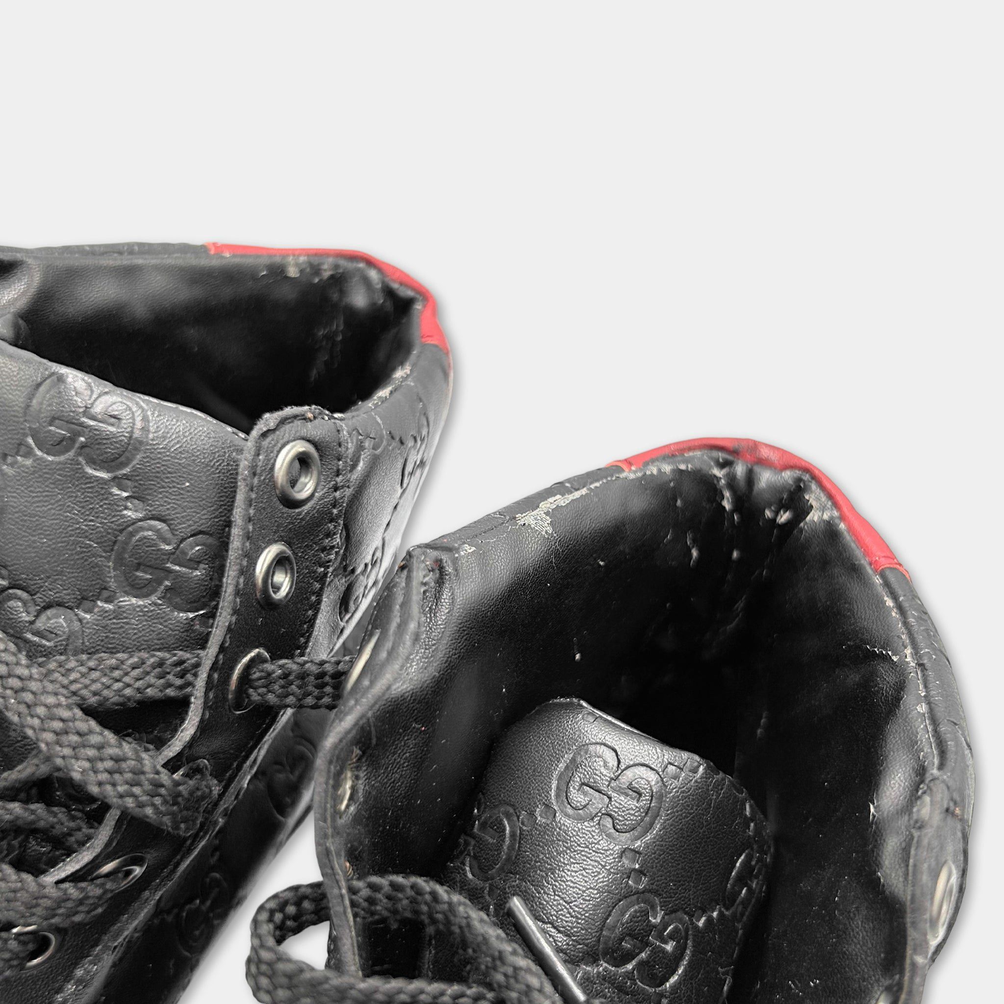 Gucci Gucci Monogram Black High Sneakers Size US 8 / EU 41 - 6 Thumbnail
