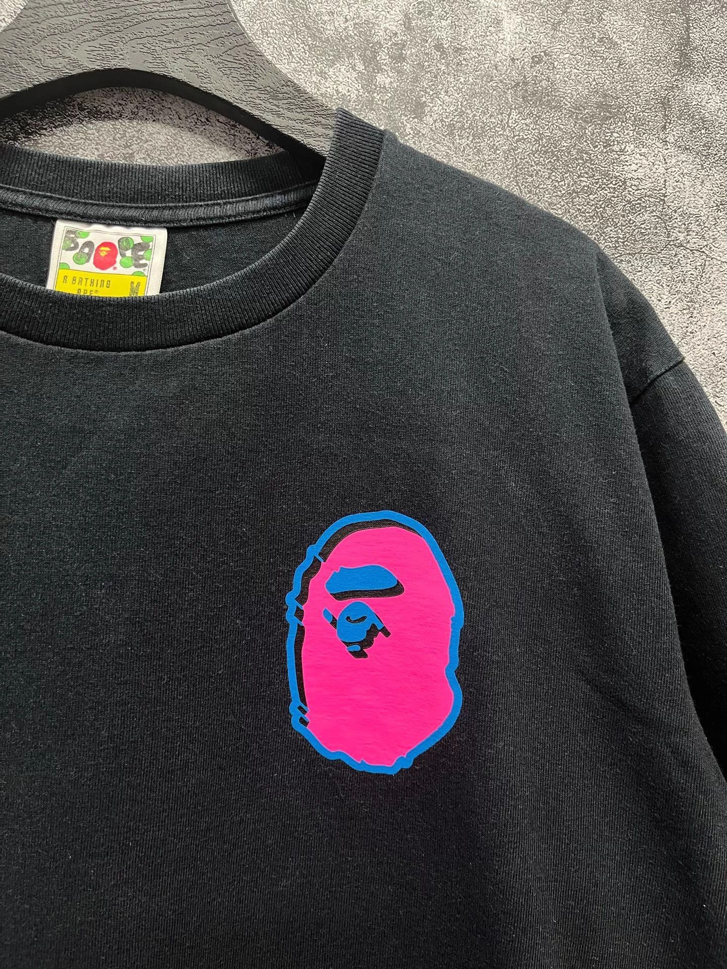 Bape BAPE Purple Mini Head Short Sleeve T-shirt M Size M / US 6-8 / IT 42-44 - 3 Thumbnail