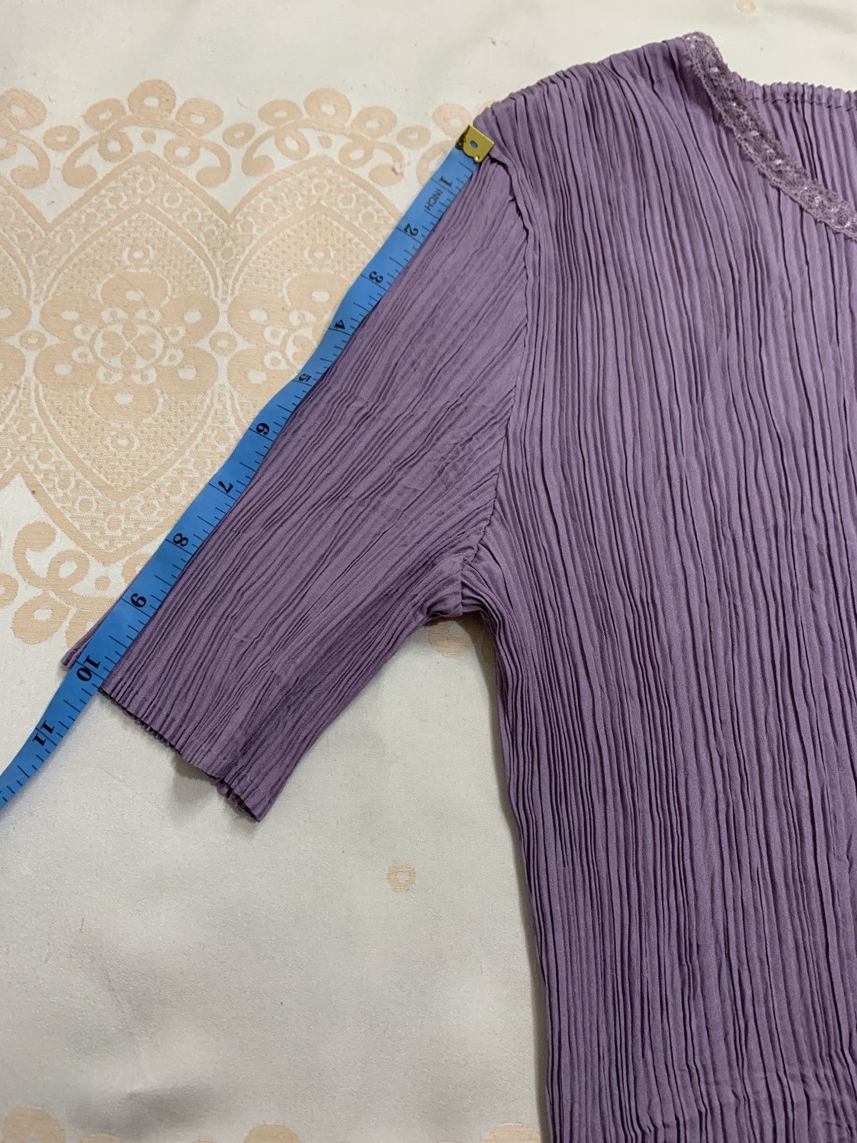 Japanese Brand Inner Pleats Issey Miyake Style Top Size L / US 10 / IT 46 - 8 Thumbnail