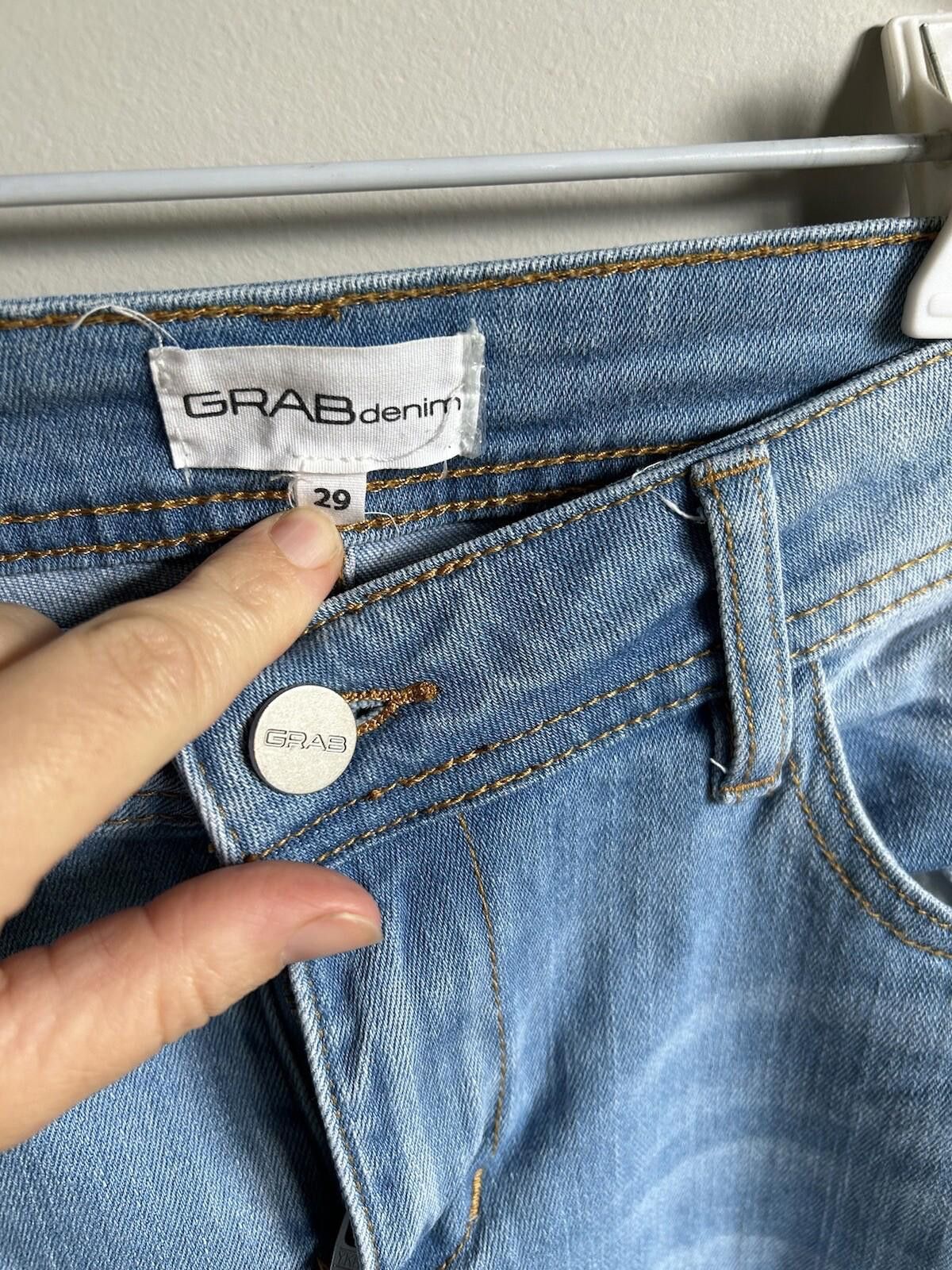 Dolce & Gabbana Grab Hi Rise Blue Jean Embroidered Sequin Flower-Sz 29 (12) Size 29" - 6 Thumbnail