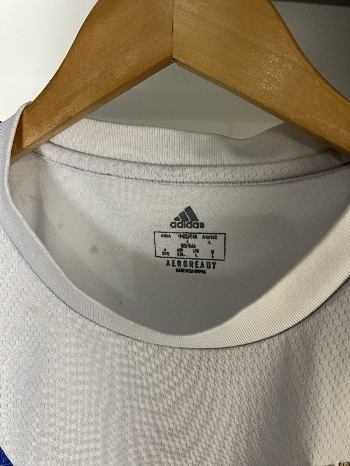 Adidas VINTAGE ADIDAS OLYMPIQUE LYONNAIS LYON FRANCE SOCCER JERSEY Size US L / EU 52-54 / 3 - 8 Thumbnail
