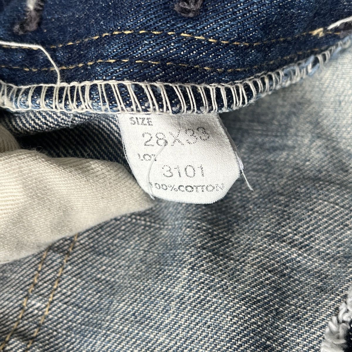 Japanese Brand × Lee × Vintage Vintage 1980s Redline Selvedge Lee Distressed Denim Size 28" / US 6 / IT 42 - 17 Thumbnail