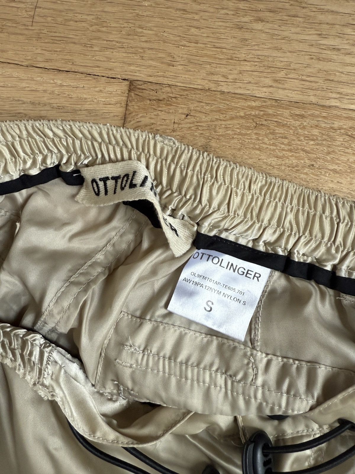 Ottolinger Satin Nylon Tan Cargo Pants Size US 30 / EU 46 - 7 Thumbnail