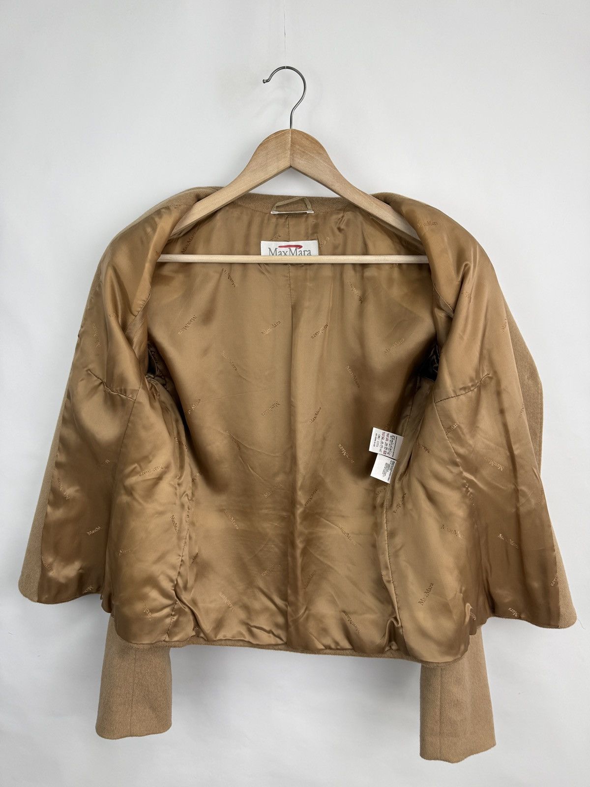 Max Mara 🇮🇹 Vintage Max Mara Camel Hair Blazer Jacket Made in Italy Size XL / US 12-14 / IT 48-50 - 9 Thumbnail