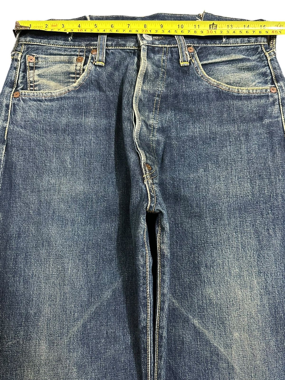 Evisu Vintage 80s Usa Evis Selvedge Faded Wash Style Baggy Jeans Size US 30 / EU 46 - 20 Thumbnail
