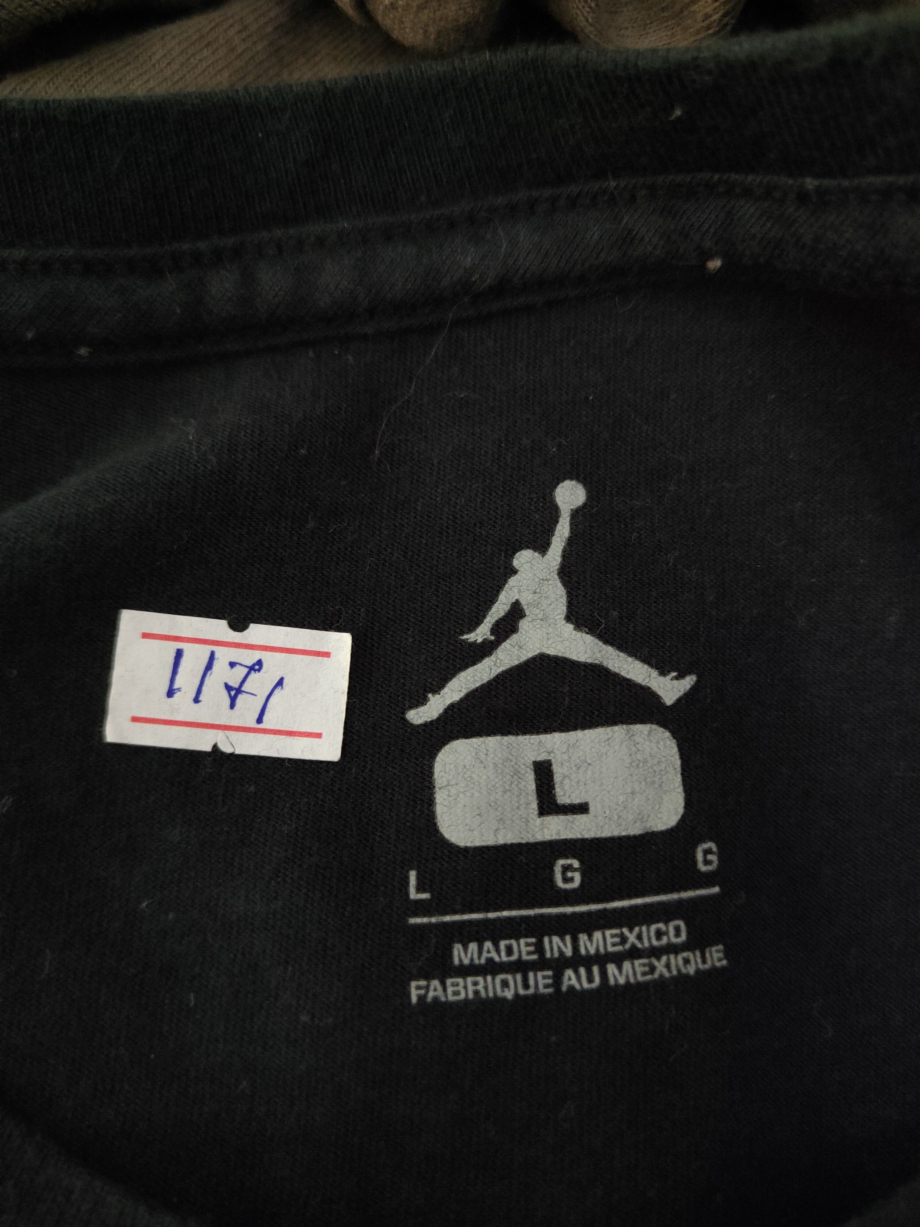 Japanese Brand DL Air Jordan Black Short Sleeve T-shirt #1171 Size US L / EU 52-54 / 3 - 11 Thumbnail