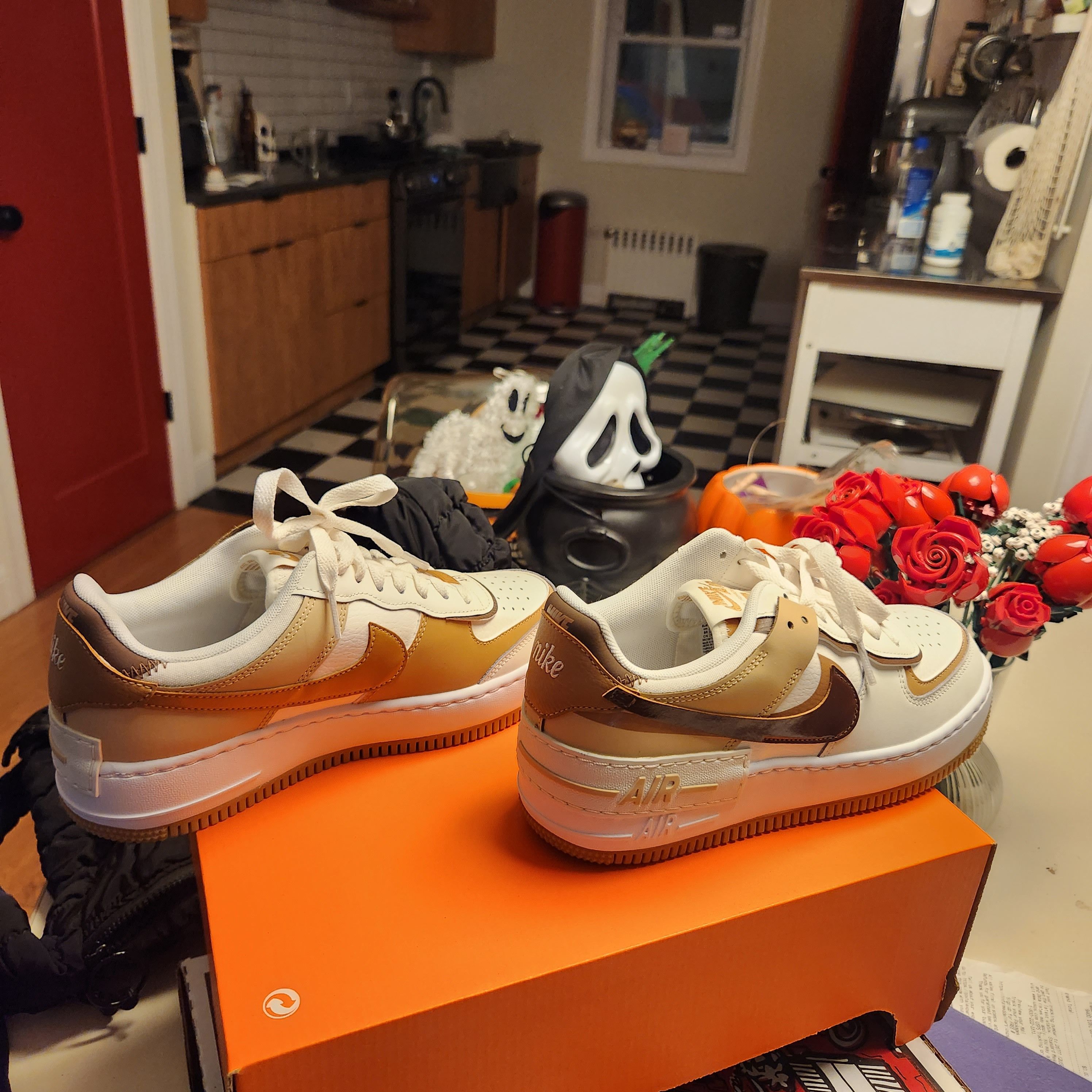Nike Nike Air Force 1 Low Shadow Flax Sesame Size US 8 / IT 38 - 2 Thumbnail