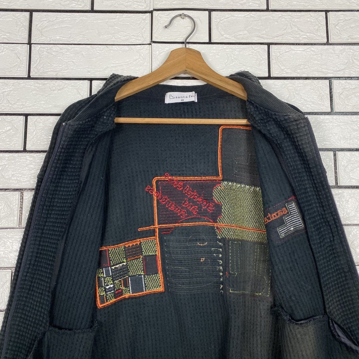 Japanese Brand 📌Vintage Sweater Santa Fe Patchwork Design Indigo Size US M / EU 48-50 / 2 - 16 Thumbnail