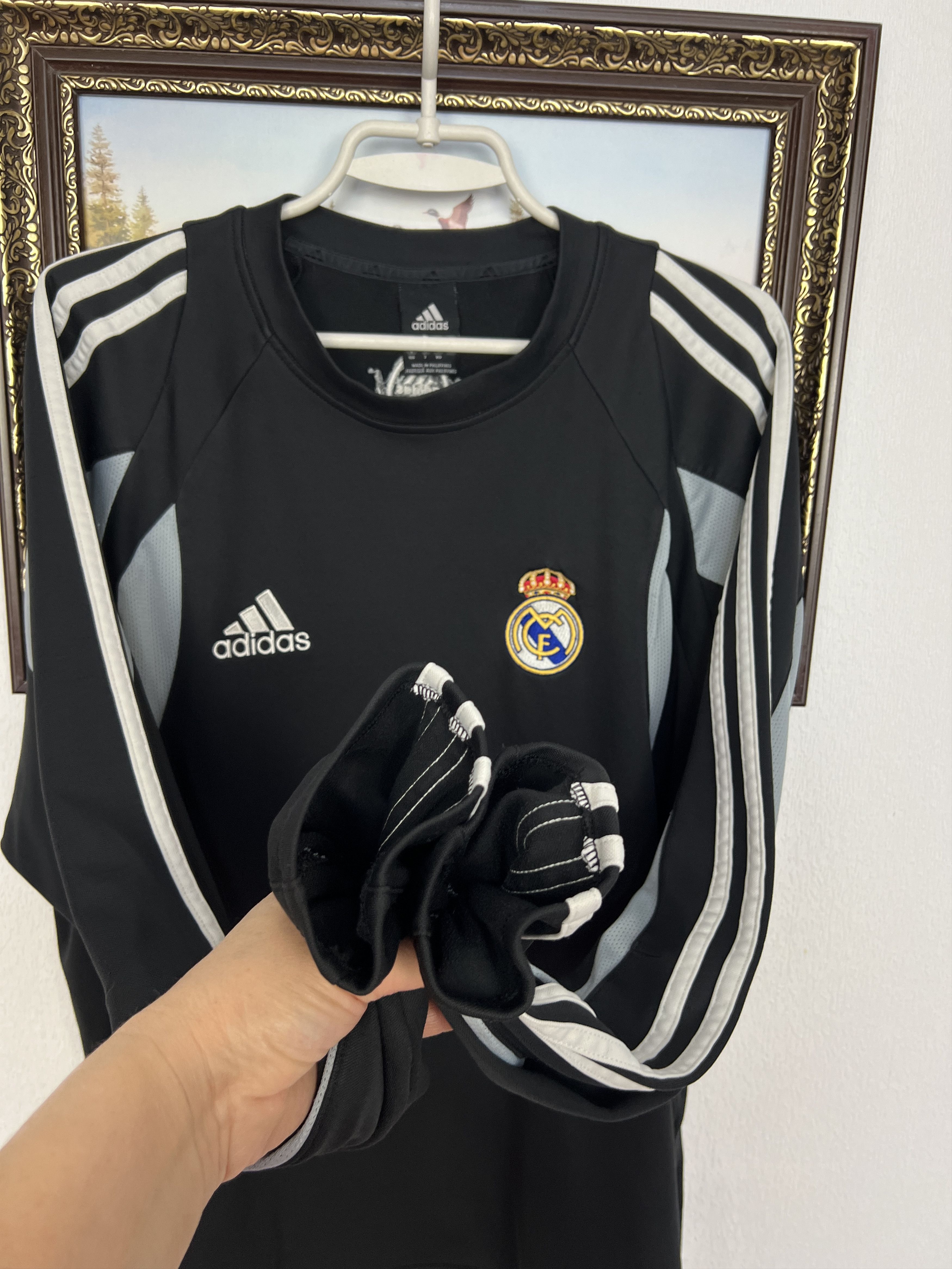 Adidas Vintage Real Madrid Football Train Jacket Soccer Sweatshirt Size US L / EU 52-54 / 3 - 6 Thumbnail