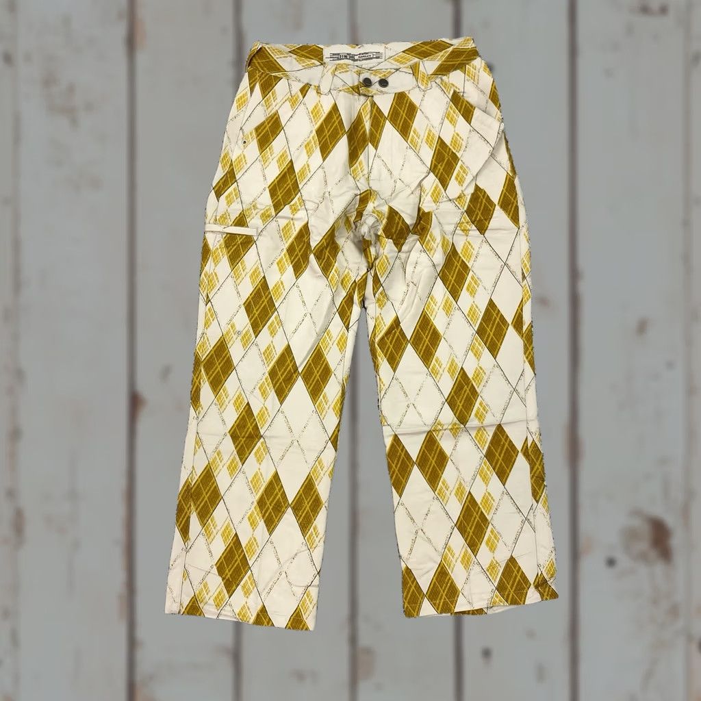 Oakley VINTAGE Oakley Pants Mens 31x34 30x28 Yellow Rayon Plaid Cargo Pocket Straight Inseam 28 Dress Pants All Season Size US 30 / EU 46 - 1 Thumbnail