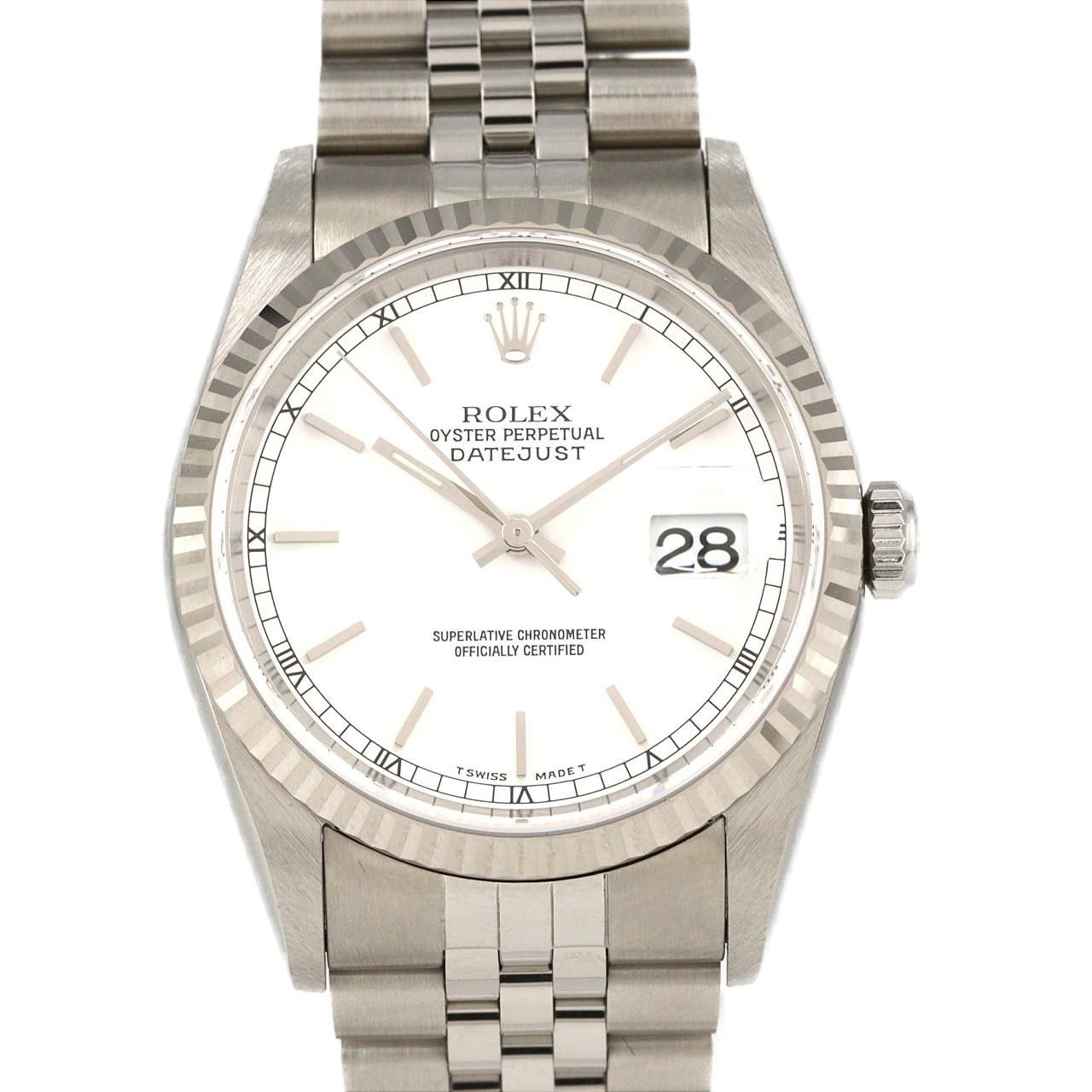 Rolex Rolex Rolex Datejust Stainless Steel White Gold Automatic Precious Metal Automatic 16234 DUTY FREE for USA Size ONE SIZE - 1 Thumbnail