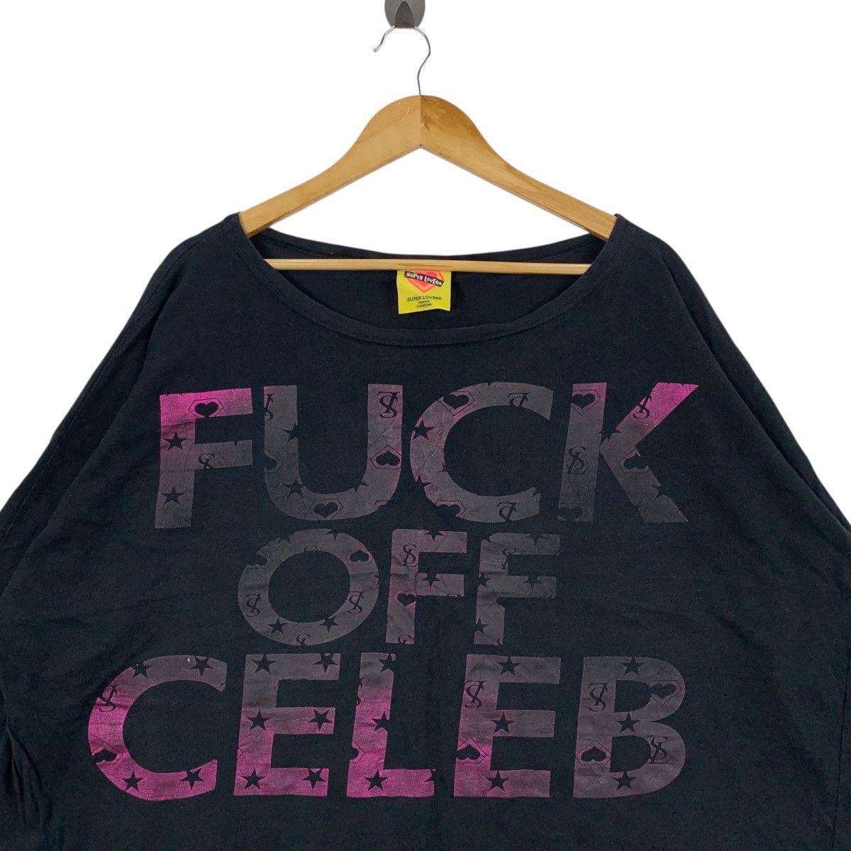 Japanese Brand FUCK OFF CELEB Super Lovers Punk Japanese Oversize Tshirt Size XL / US 12-14 / IT 48-50 - 2 Thumbnail