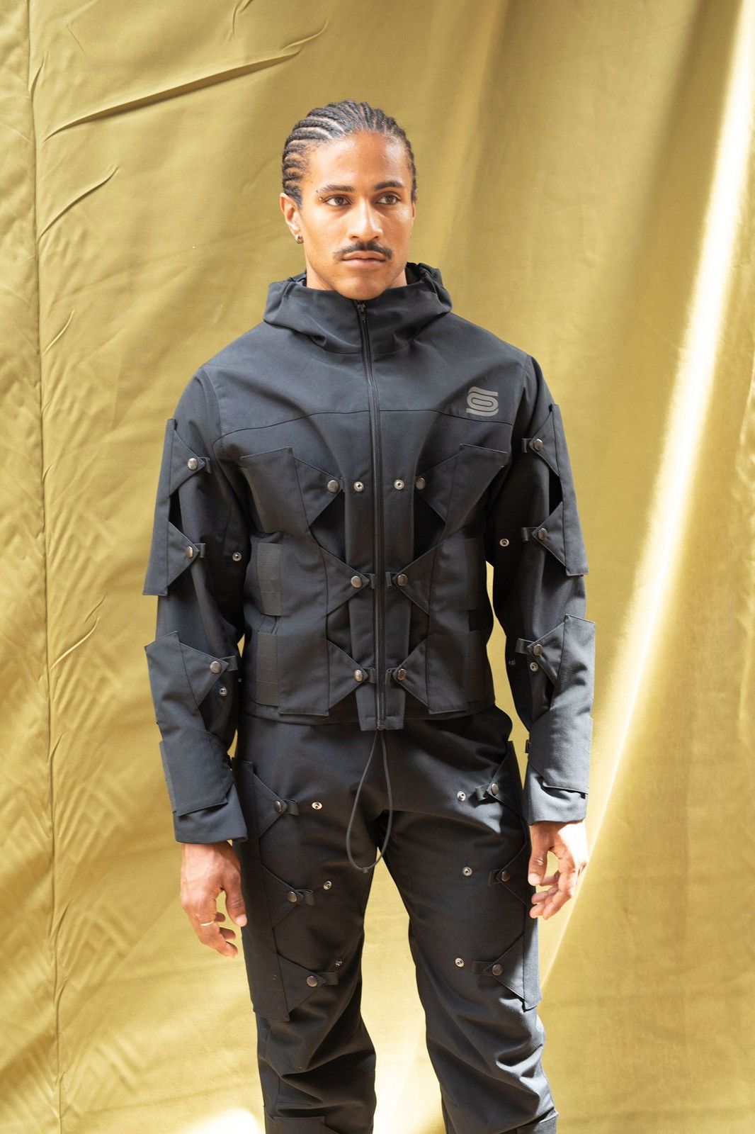 Other Olly Shinder SS23 Runway Crocodile Shell Hooded Jacket Size US XL / EU 56 / 4 - 10 Thumbnail
