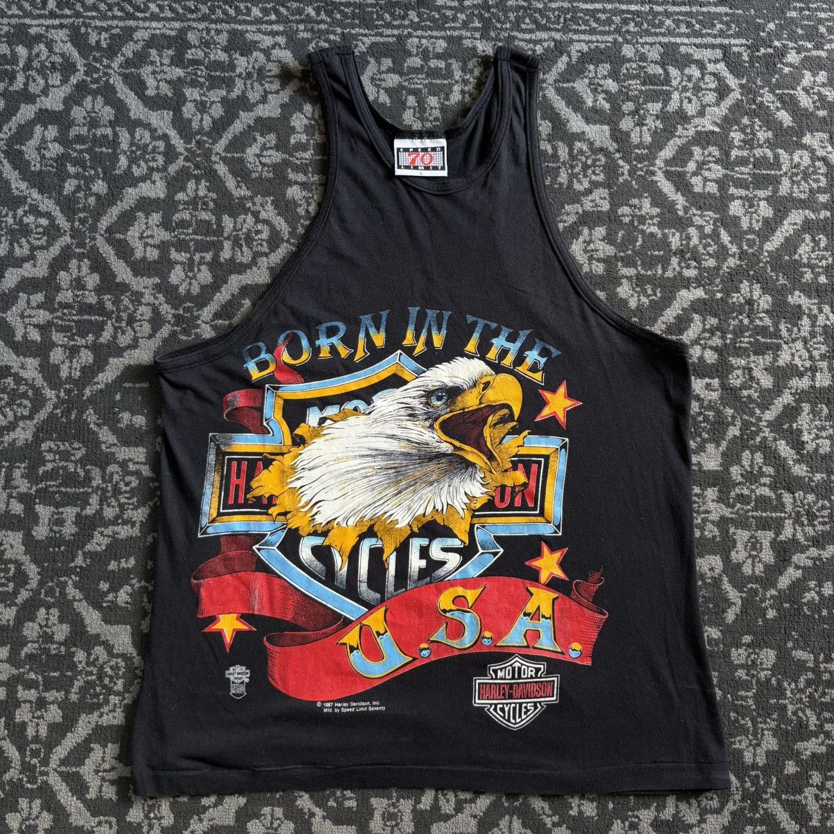 Harley Davidson Harley Davidson vintage under license 1987 vintage tank top Size US L / EU 52-54 / 3 - 1 Thumbnail