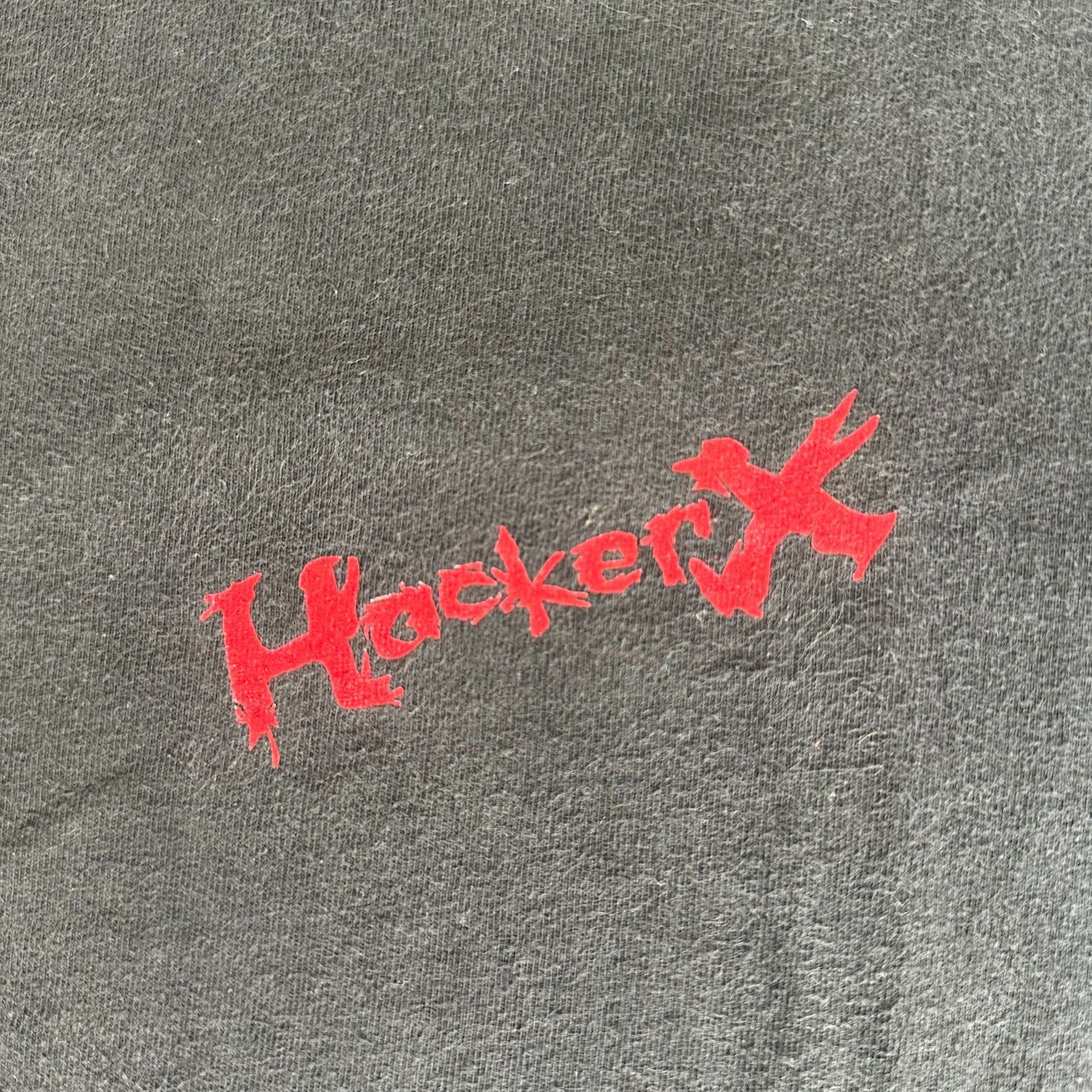 Hanes Vintage 90s HackerX Cybersecurity T-Shirt Grunge Tech Single Size US XL / EU 56 / 4 - 3 Thumbnail
