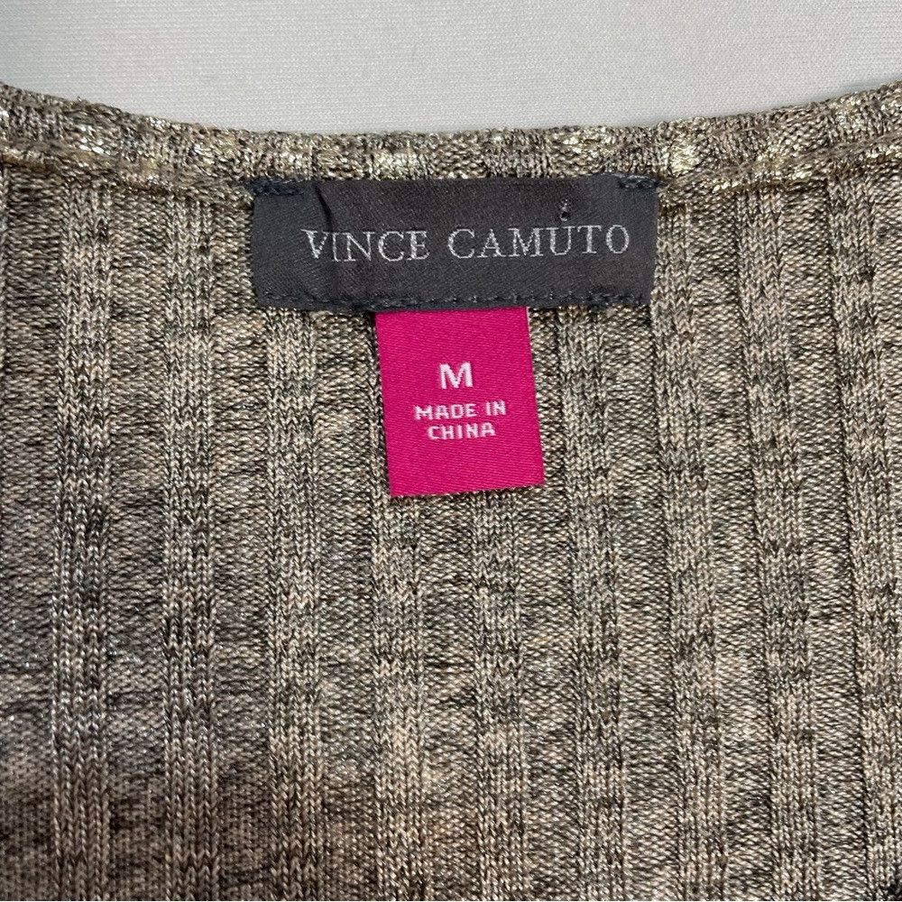 Vince Camuto NWT New $69 Vince Camuto Shimmer Metallic Gold Wrap Long Sl Size M / US 6-8 / IT 42-44 - 7 Thumbnail