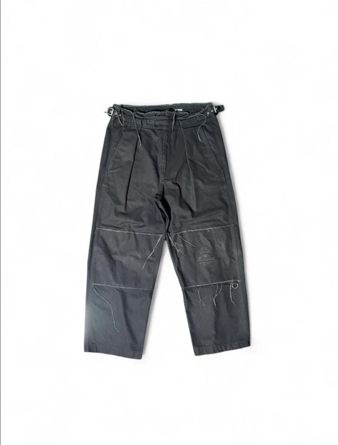 Raf Simons Raf Simons 19FW Wide Fit Pants with Knee Patches and