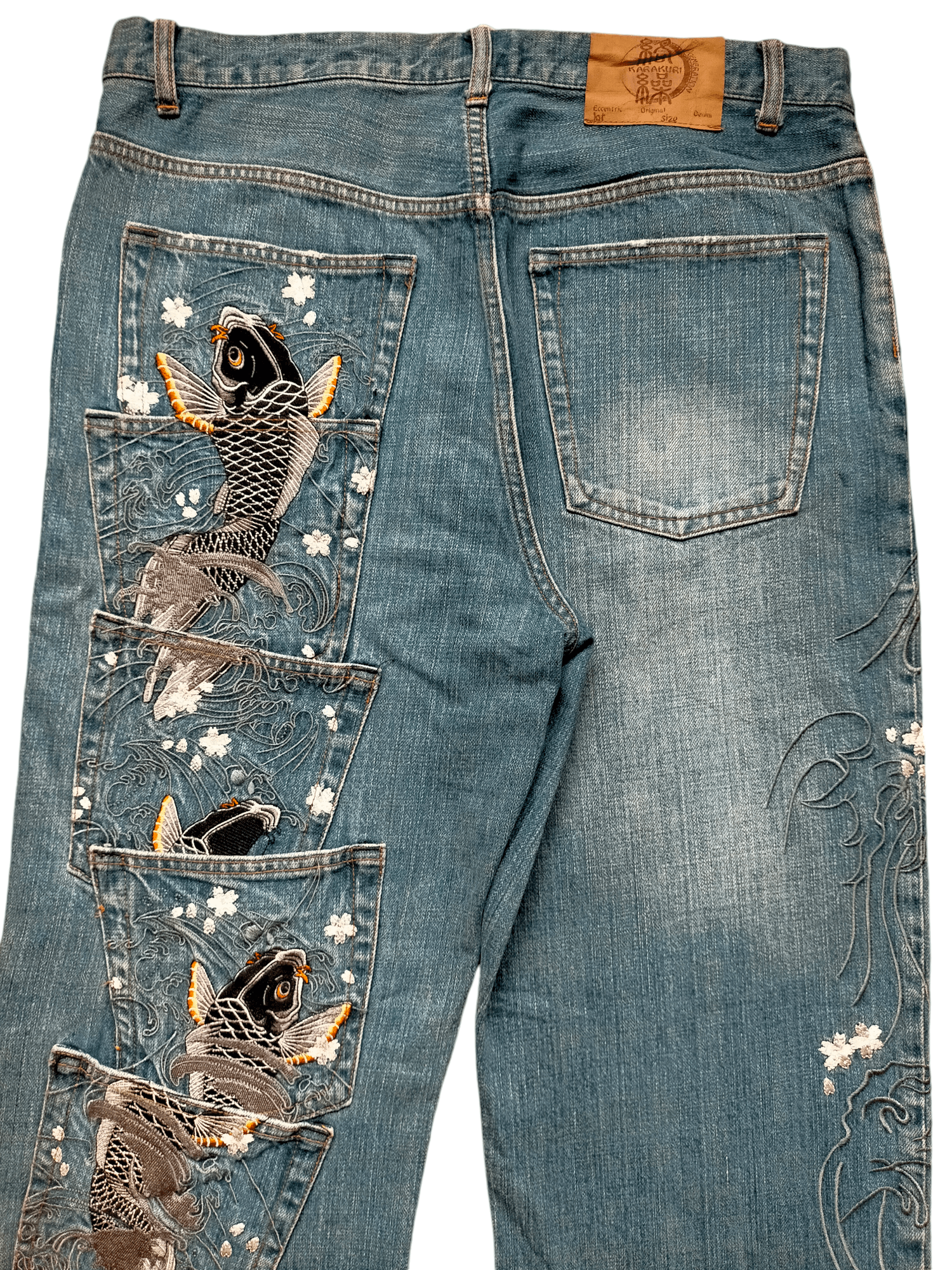 If Six Was Nine Karakuri Generation Multipocket Embroiderd Denim Pants Size US 34 / EU 50 - 3 Thumbnail