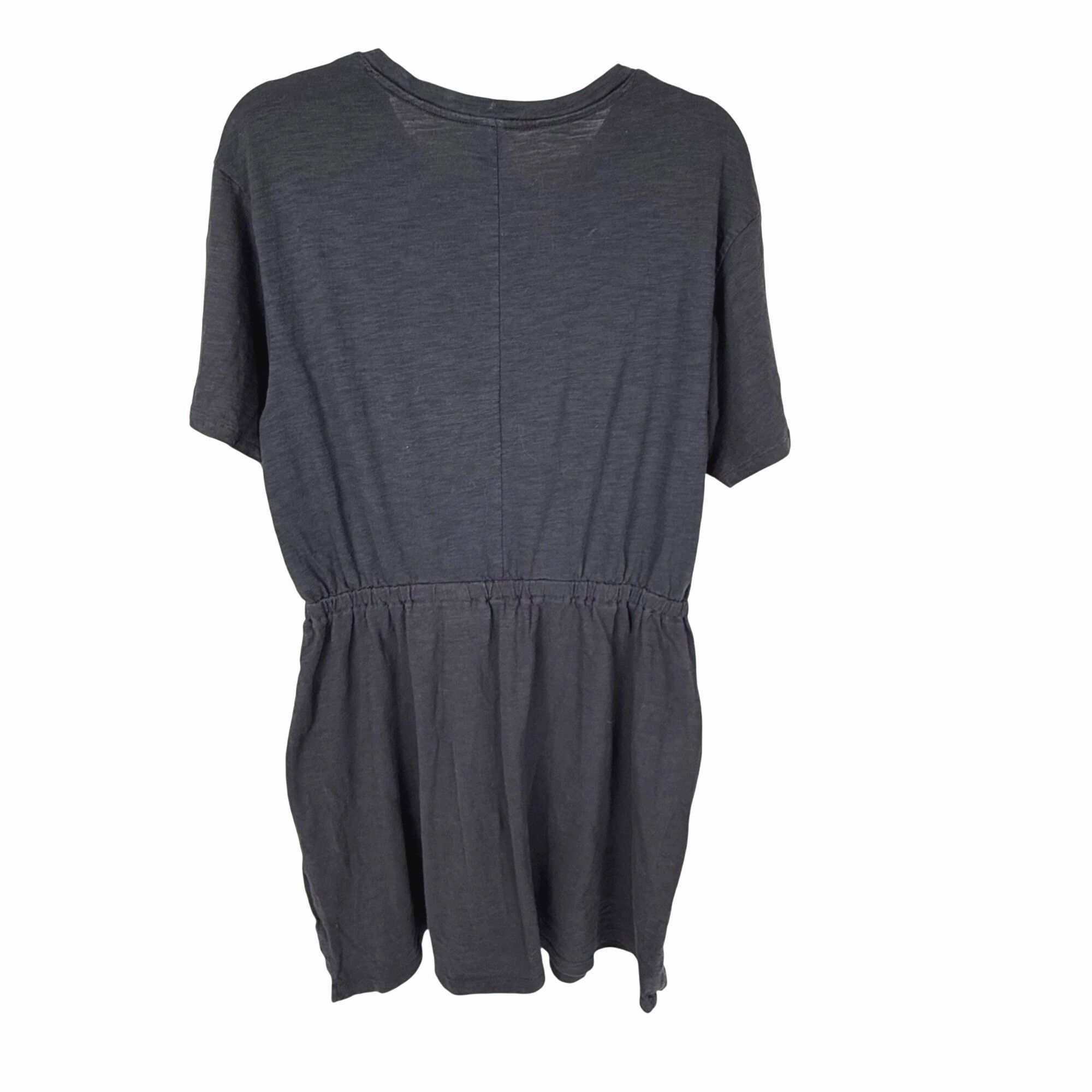 Old Navy Old Navy Waist-Defined Slub-Knit T-Shirt Dress Gray Size L Size L / US 10 / IT 46 - 3 Thumbnail