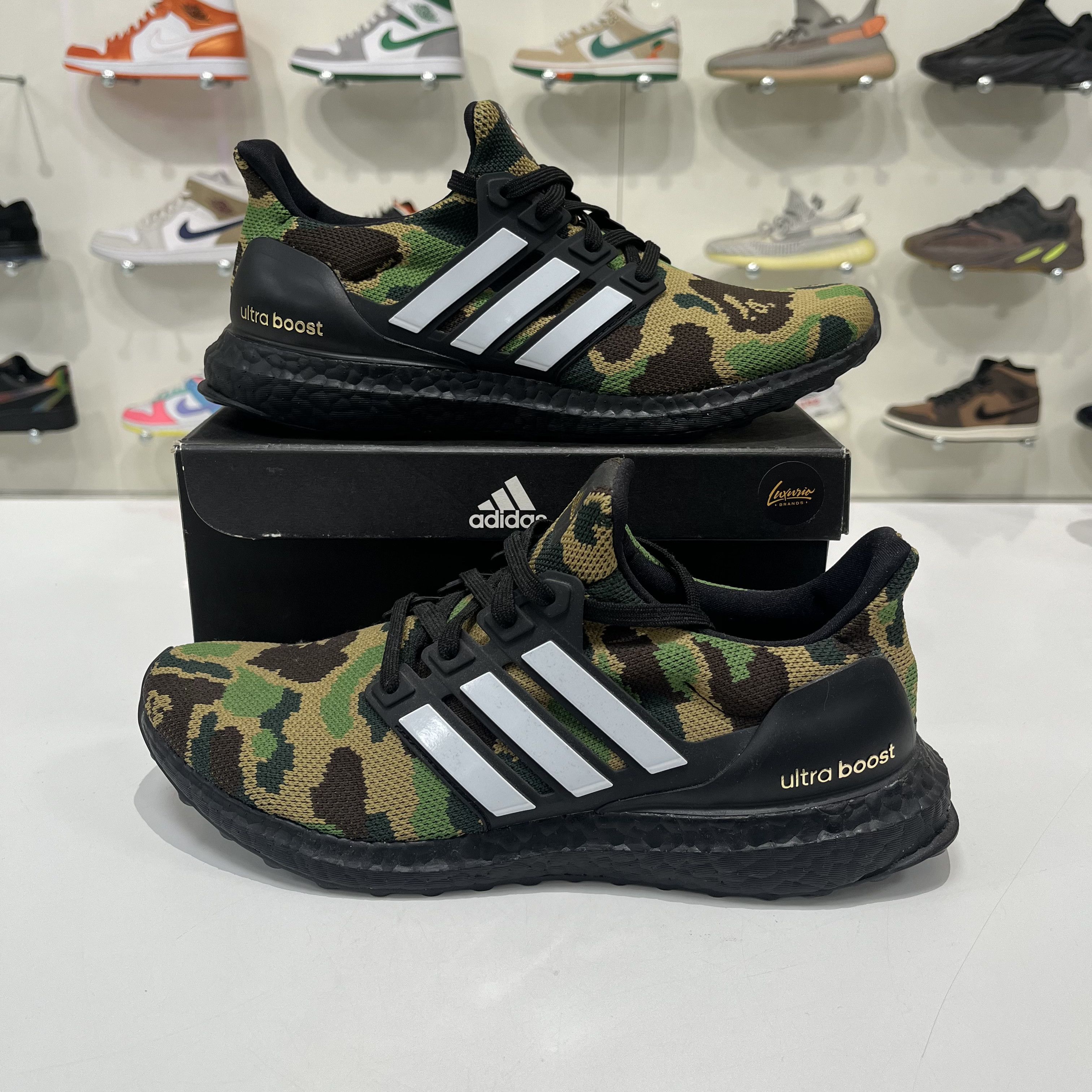 Adidas  Bape Adidas Bape UltraBoost 4.0 Green Bape Camo | Grailed