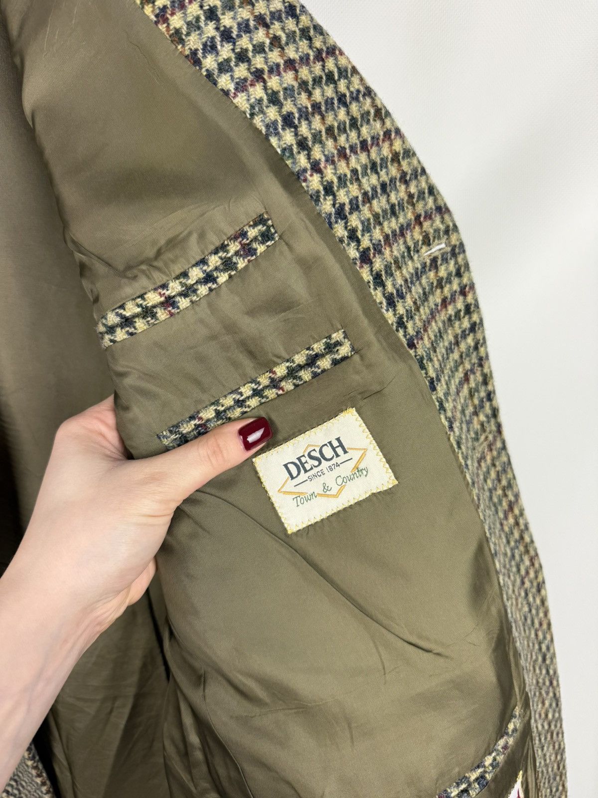 Harris Tweed × Vintage Harris Tweed Vintage Men’s Wool Blazer Jacket Sportcoat Size 46R - 20 Thumbnail