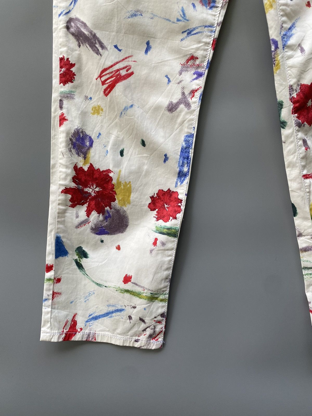 Chloe × Phoebe Philo × See by Chloe AW 2005- See by Chloe - Phoebe Philo Era- Floral Paint Pants Size 28" / US 6 / IT 42 - 3 Thumbnail