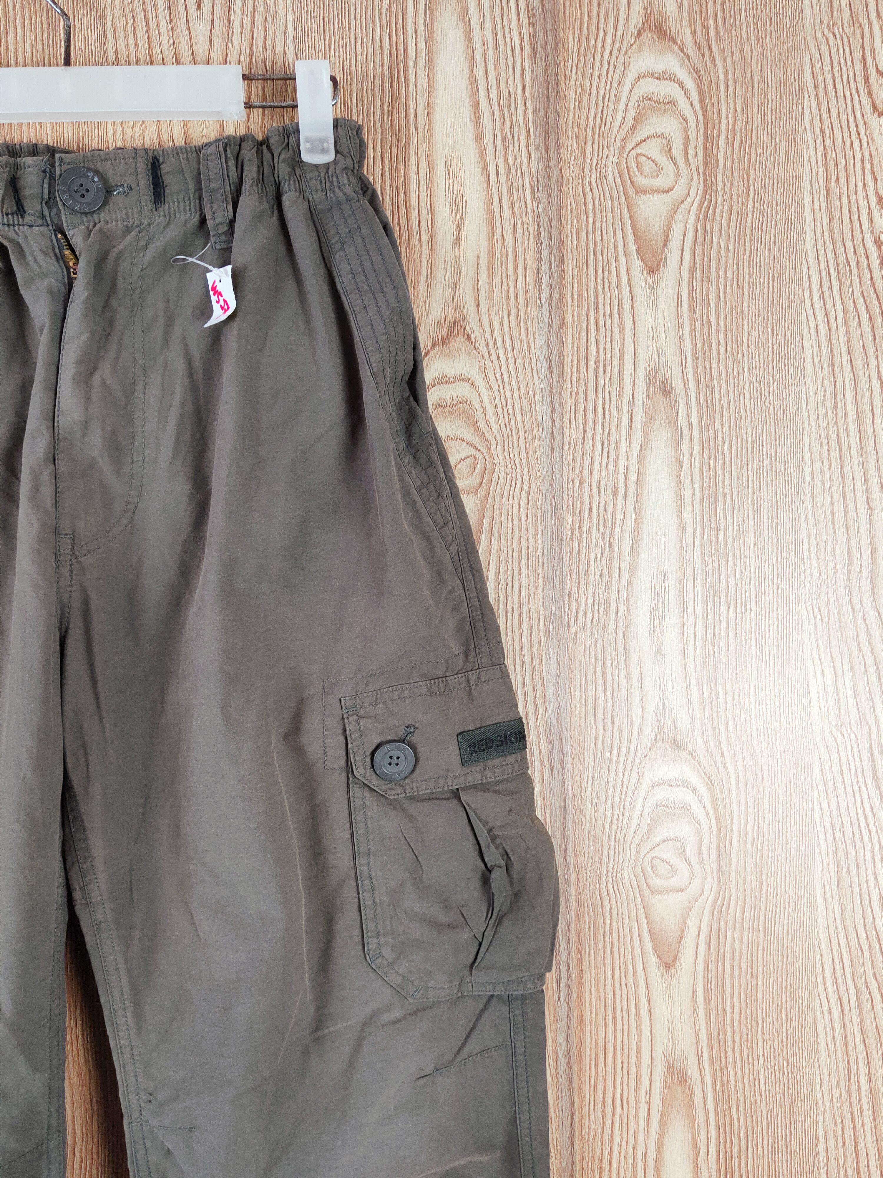 Japanese Brand Redskins Olive Faded Multipocket Tactical Cargo Pants #W527 Size US 30 / EU 46 - 7 Thumbnail