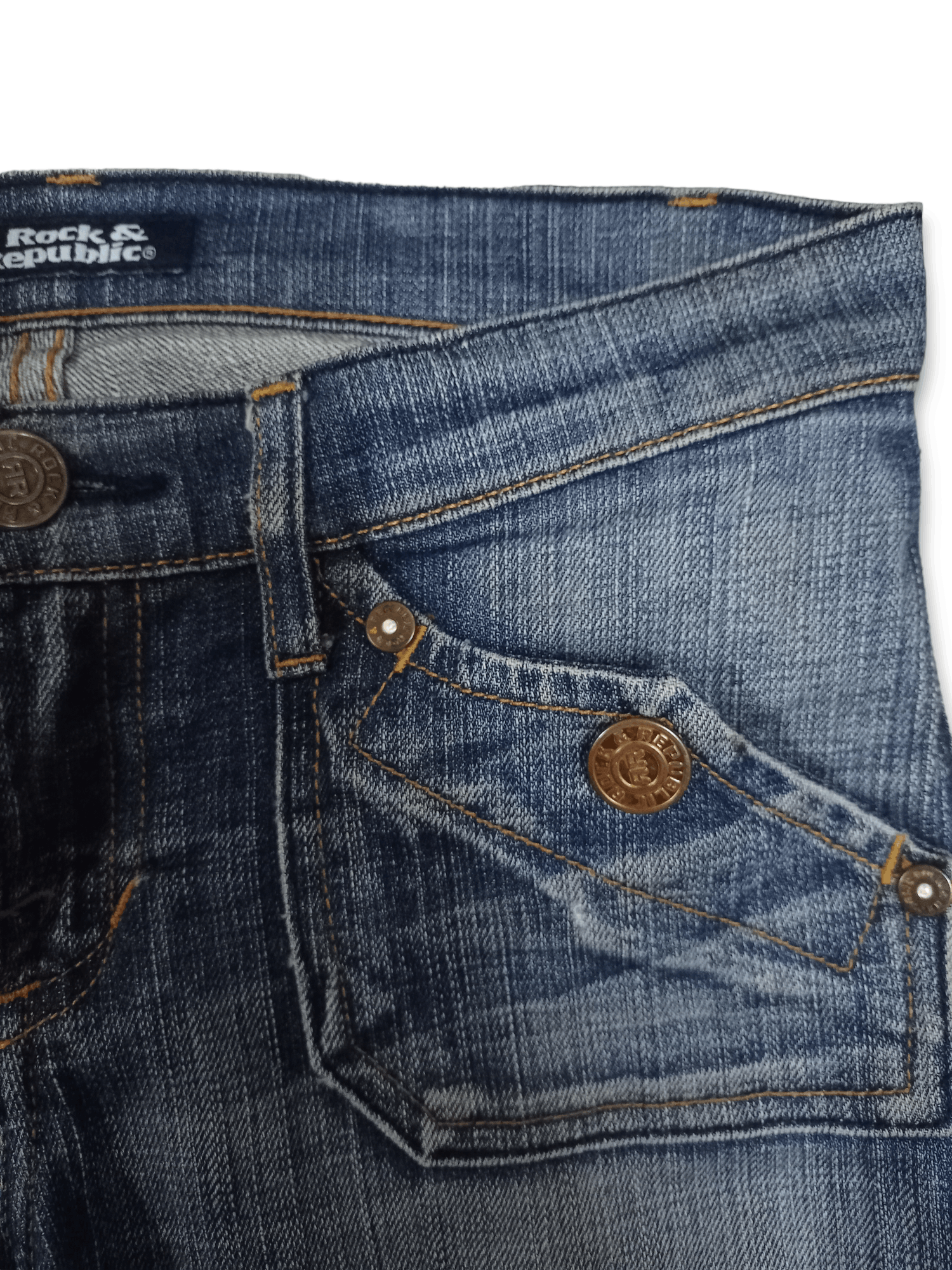 Rock & Republic Vintage Rock & Republic Blue Wash Flare Jeans Size 29" - 5 Thumbnail