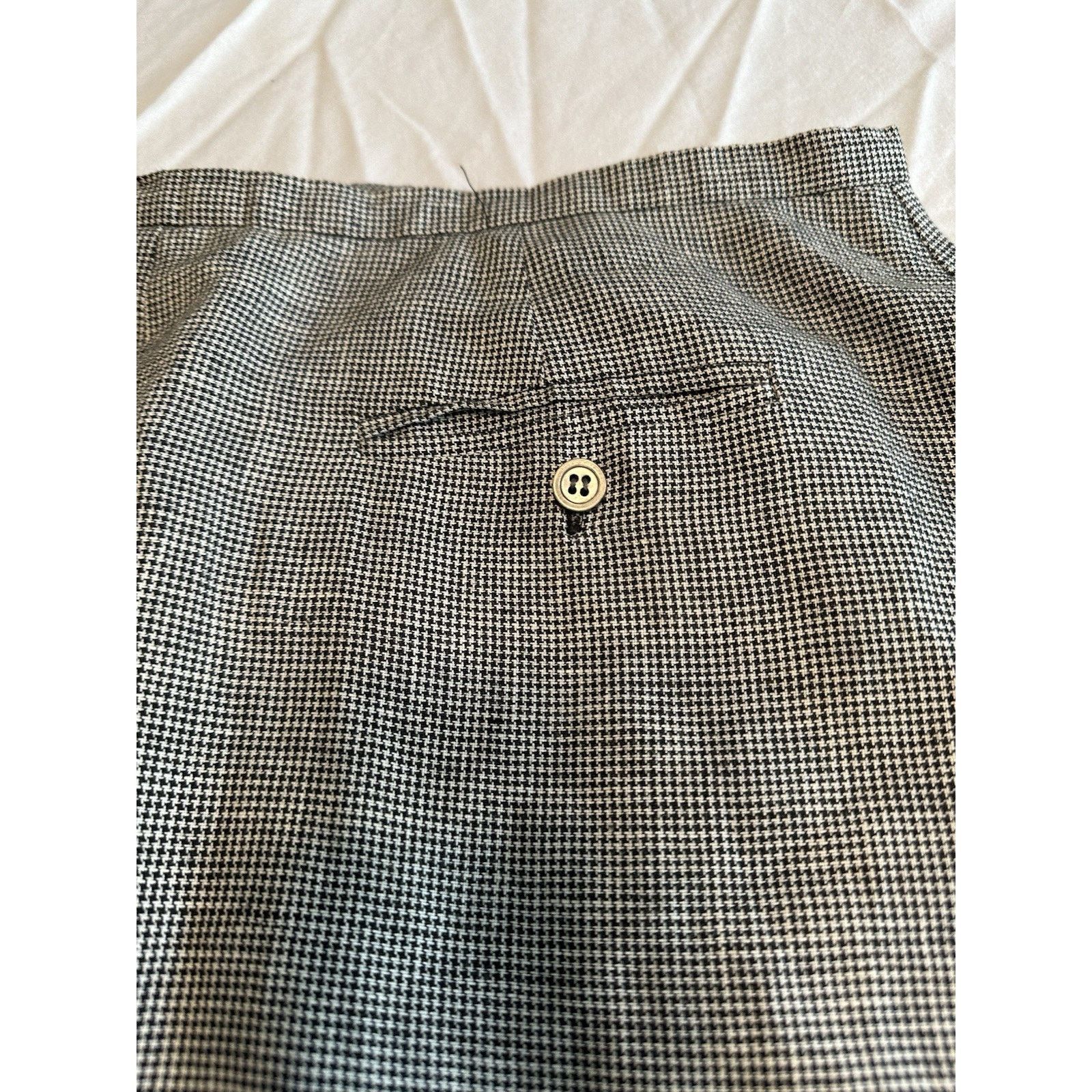 Talbots Talbots Irish Linen Skirt Black&White Sz 14 Linen Preppy Size 33" - 11 Thumbnail