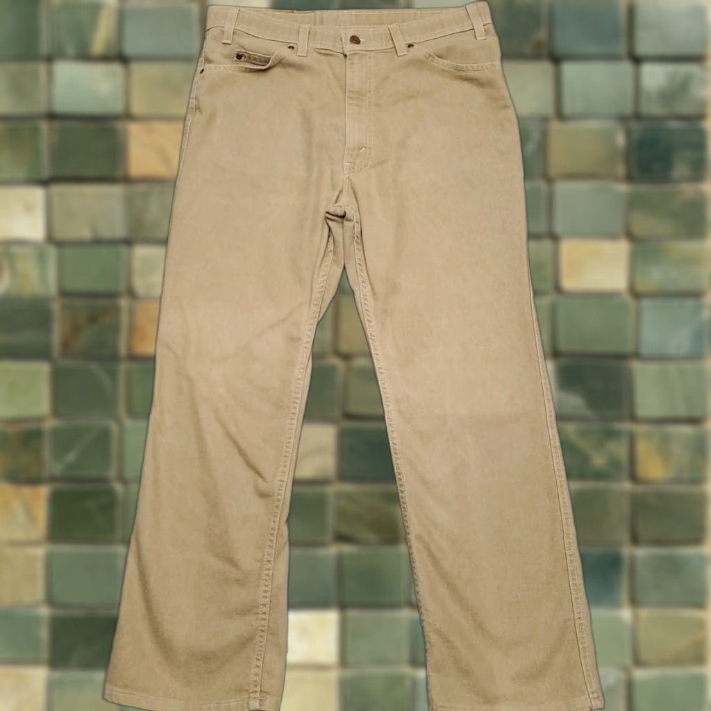 Vintage VINTAGE Levis Jeans Mens 36x29 Action 5-Pocket 80s 90s USA Made Brown Denim Pants Shirt? (careful) Size US 36 / EU 52 - 1 Thumbnail