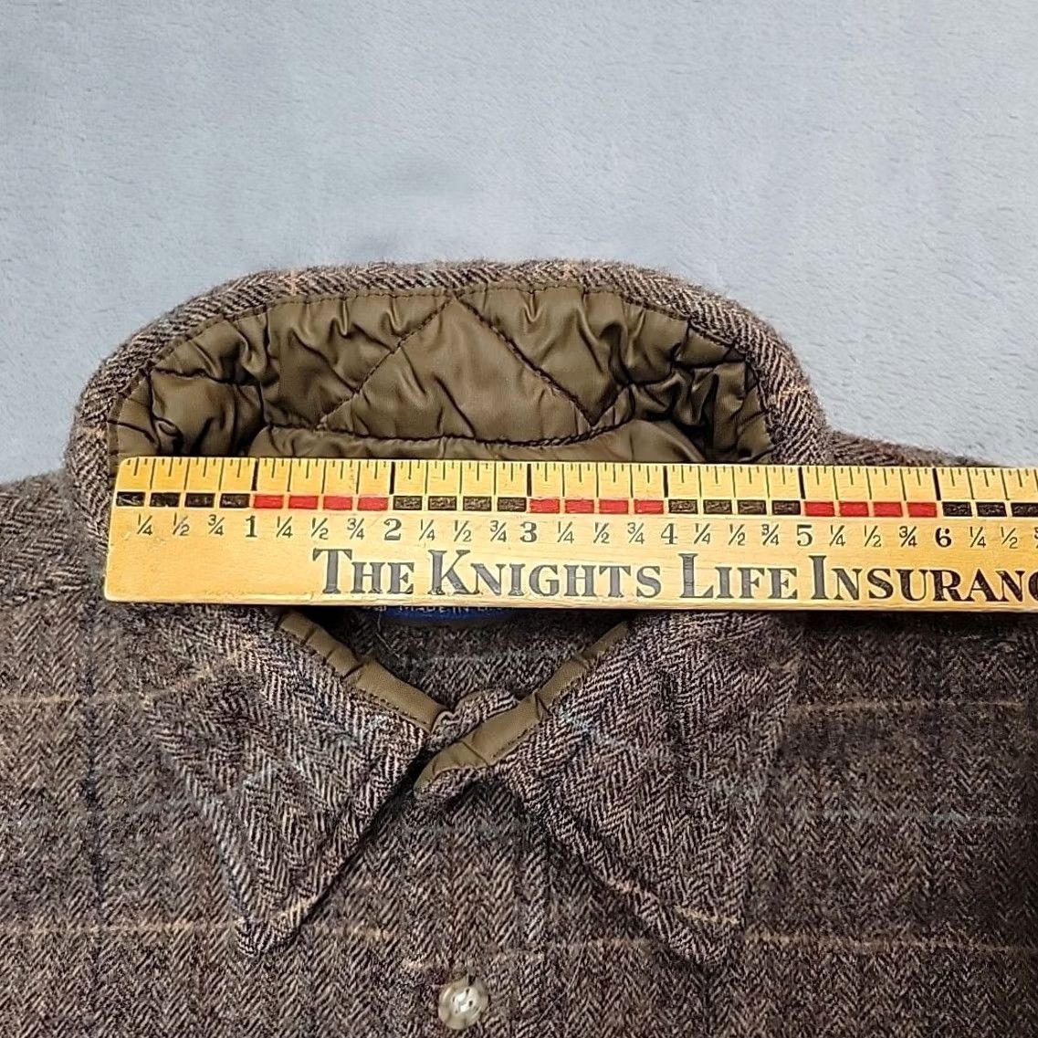 Pendleton VINTAGE Pendleton Shirt Mens L Brown Plaid Wool Button Front Workwear Made In USA Size US L / EU 52-54 / 3 - 6 Thumbnail