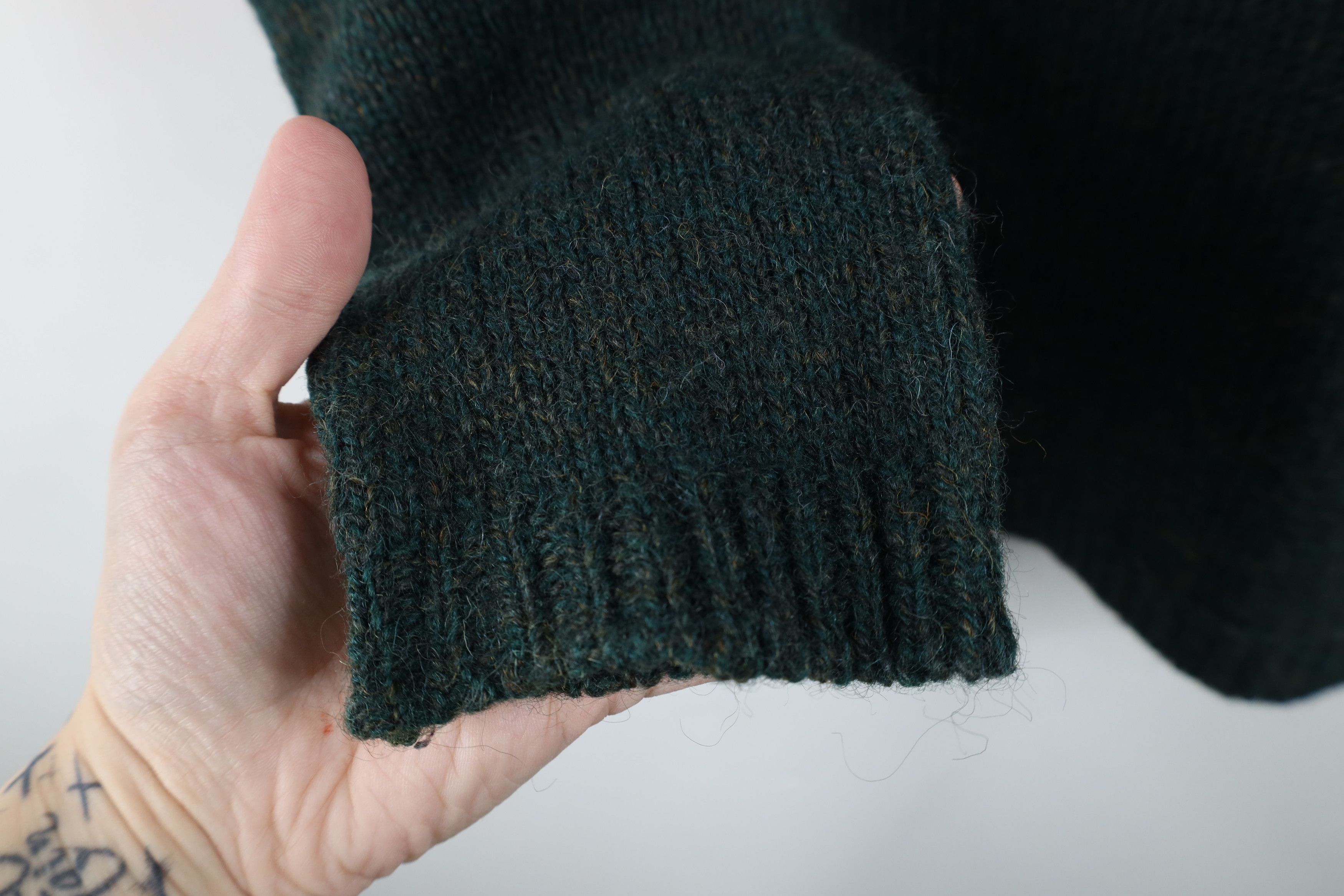 Woolrich Woolen Mills Vintage 90s Woolrich Wool Marled Knit Henley Sweater Green Size S / US 4 / IT 40 - 6 Thumbnail