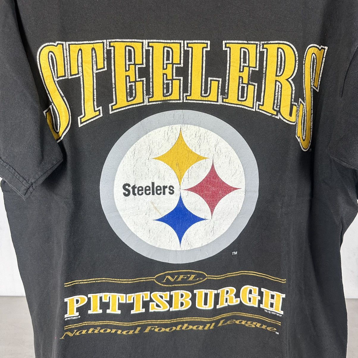 Lee × NFL × Vintage Vintage 1997 Pittsburgh Steelers Football NFL T-shirt Size US XL / EU 56 / 4 - 3 Thumbnail
