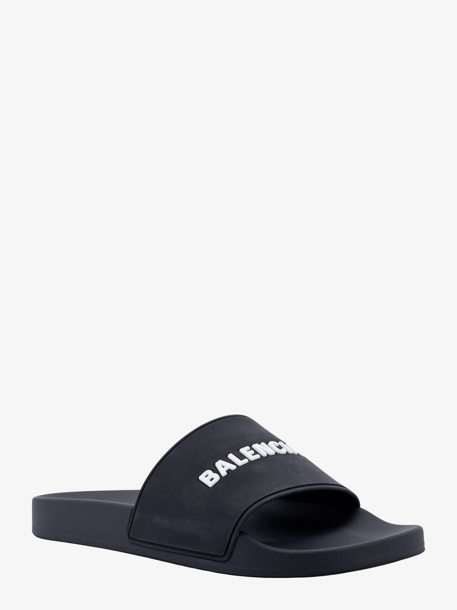 image of Balenciaga Slide Man Black Sandals, Men's (Size 12)