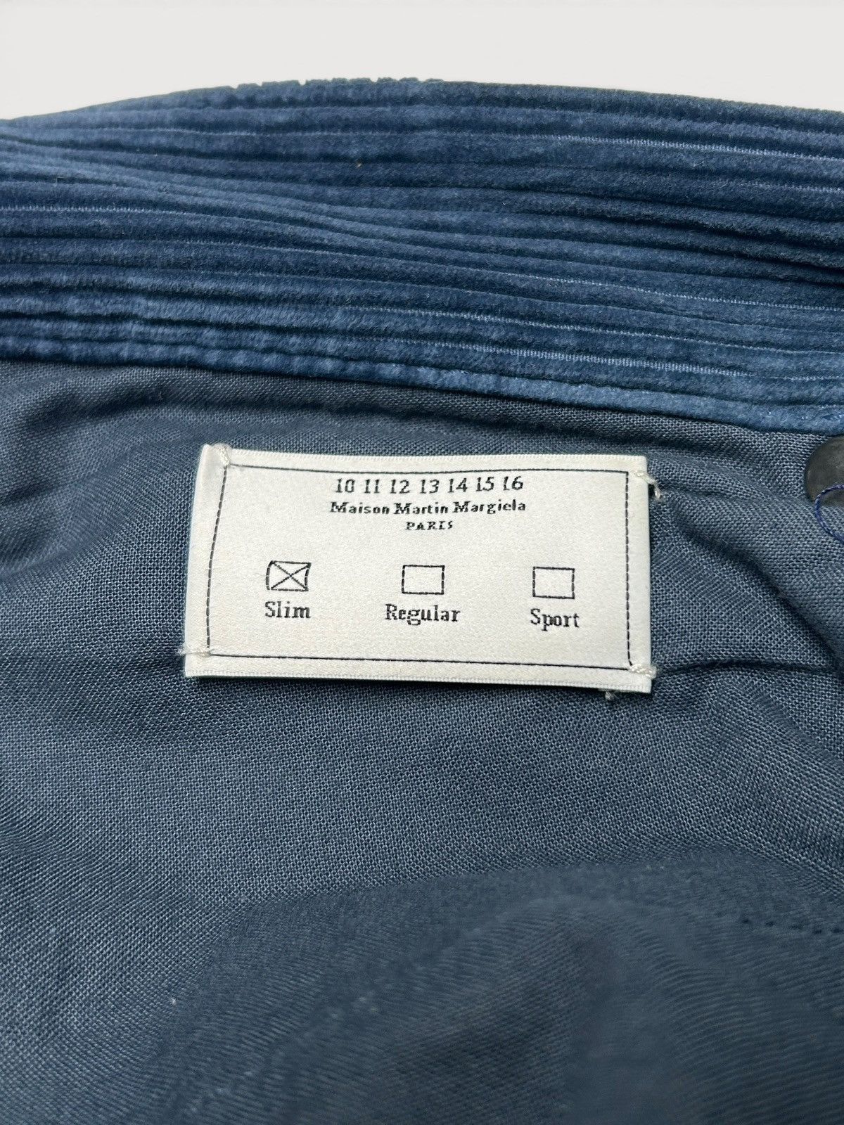 Maison Margiela FW2015 Blue Corduroy Pants Size US 34 / EU 50 - 7 Thumbnail