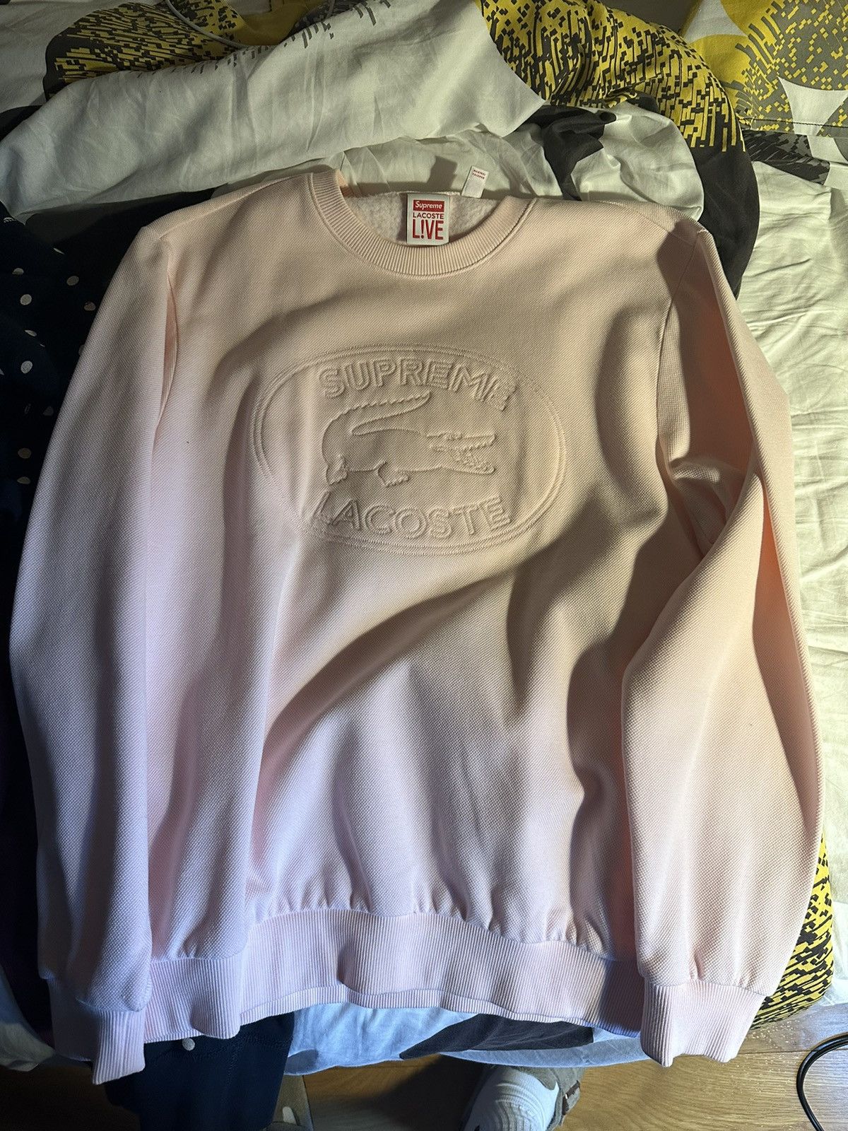 Supreme x Lacoste crewneck (worn once )