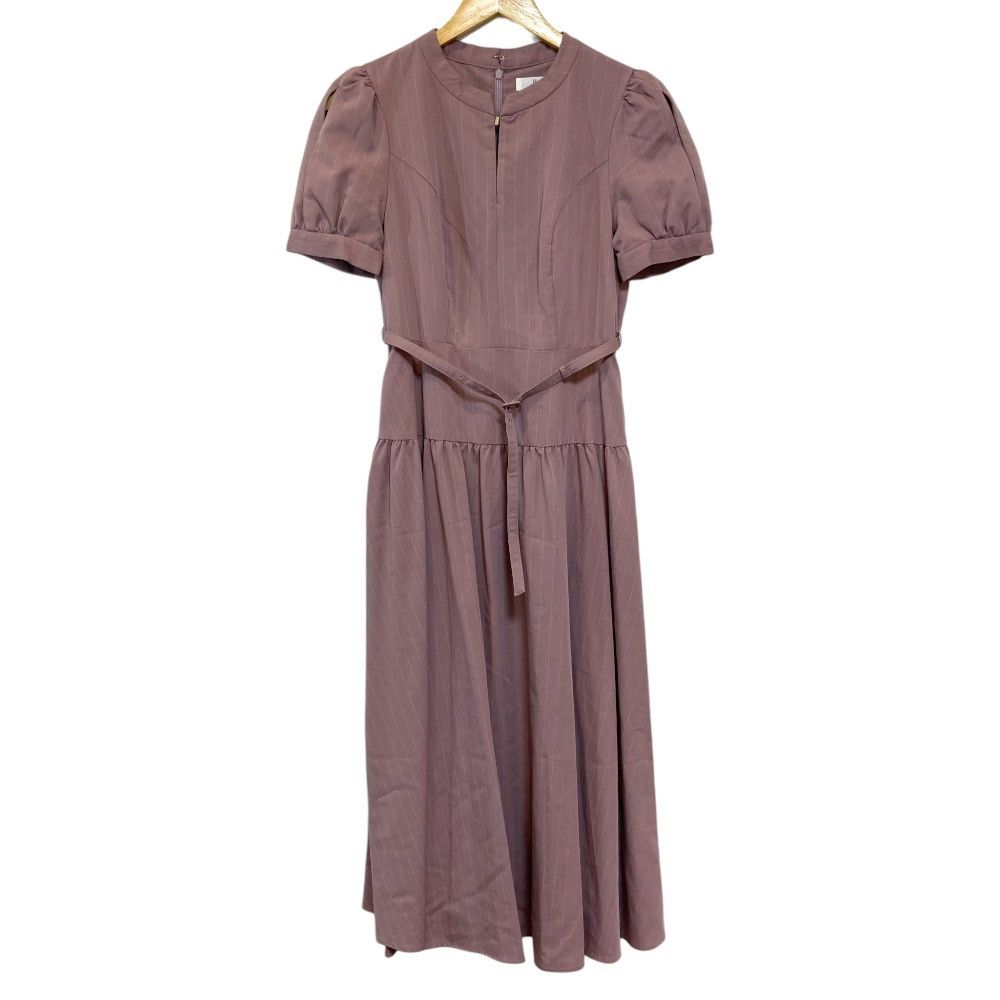 Other Other Herlipto Pin-Stripe Belted Flared Dress Dress Textile Dresses DUTY FREE for USA Size ONE SIZE - 1 Thumbnail