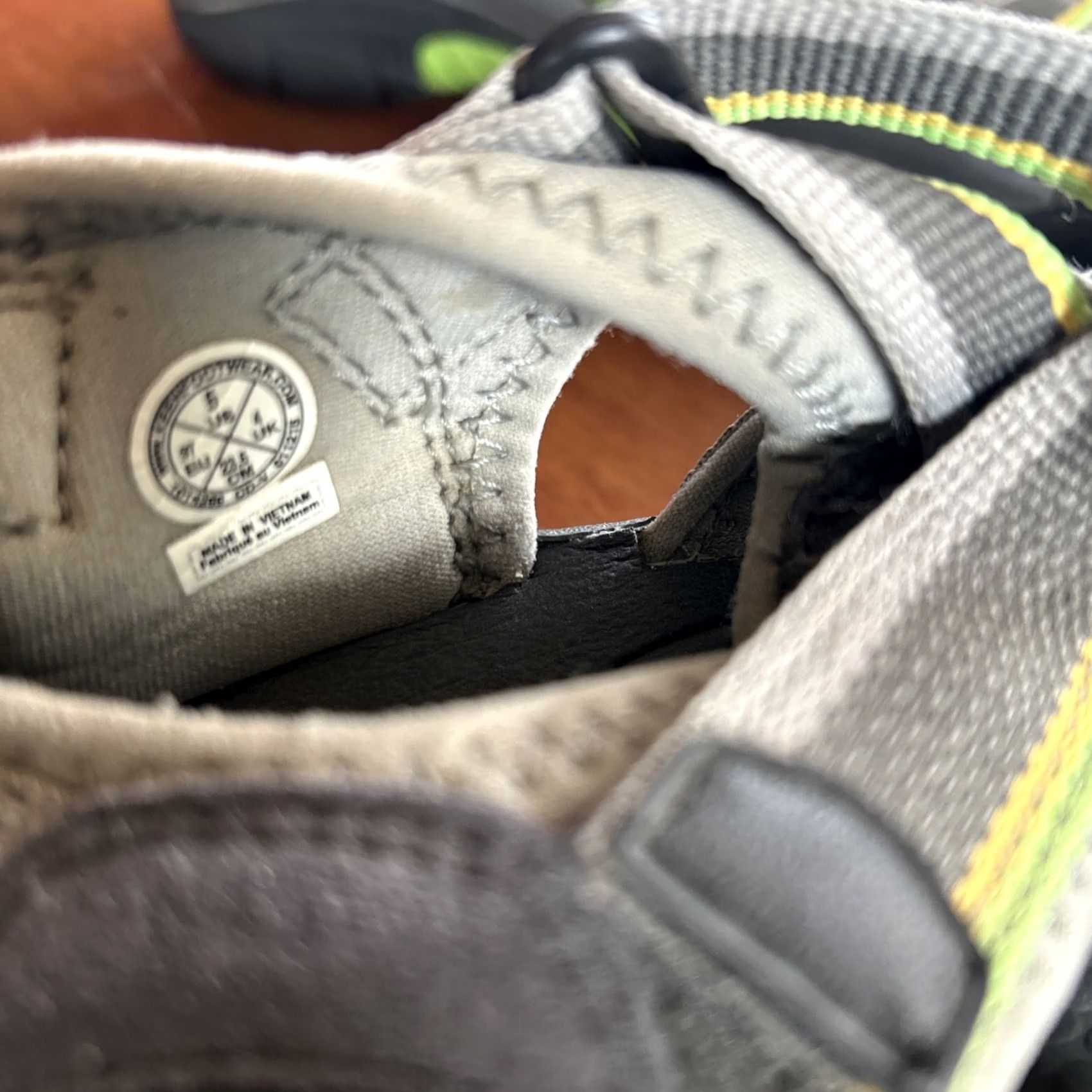 KEEN KEEN Sandal Women US 5 Gray Lime Orange Colorful Strappy EUC Gently Used Size US 5 / IT 35 - 2 Thumbnail