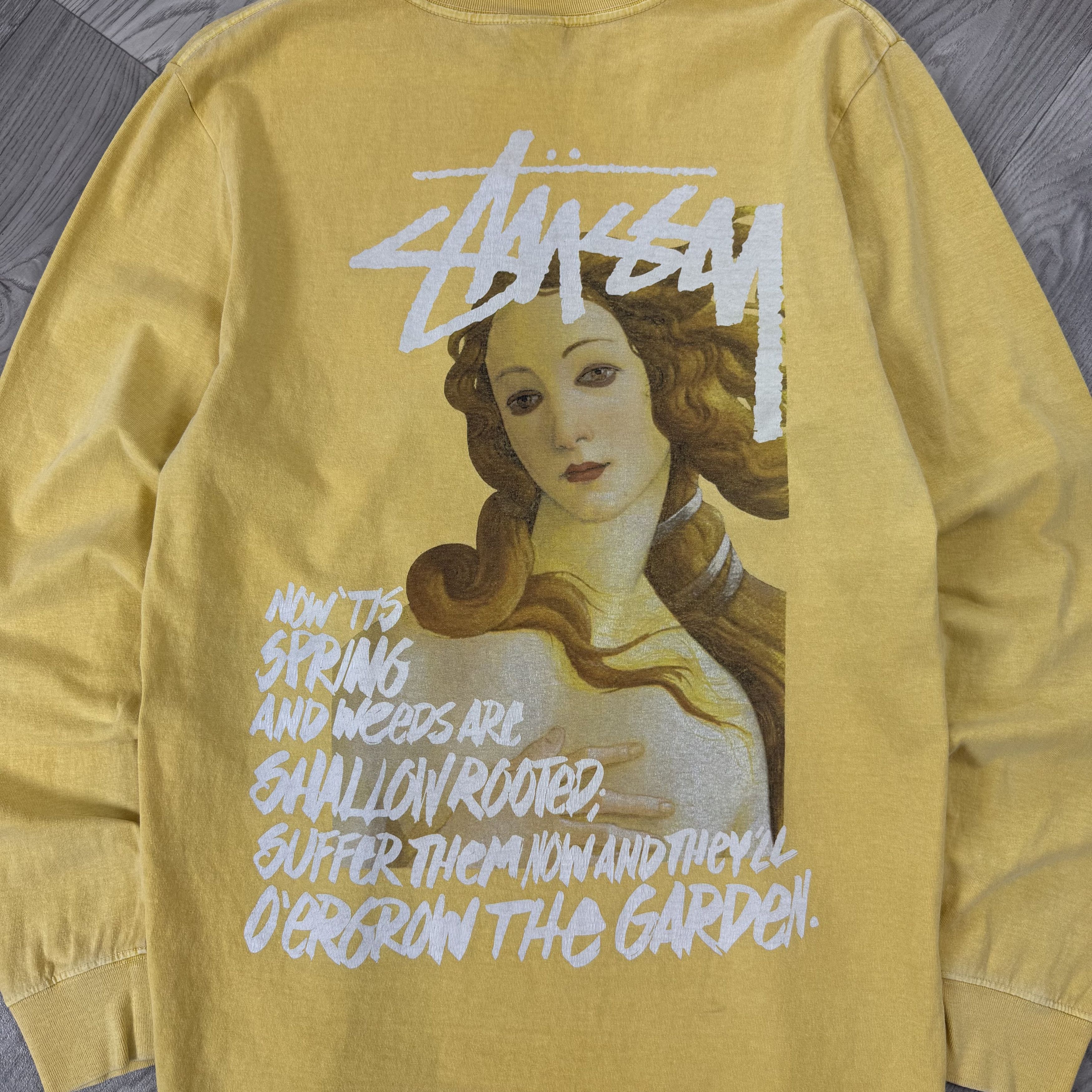 Stussy Stussy Spring Weeds Graphic Pigment Dyed Long Sleeve Tee Size US M / EU 48-50 / 2 - 8 Thumbnail
