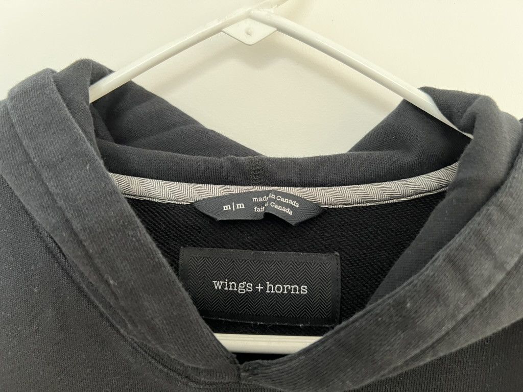 Wings + Horns Slim Fit Hoodie - Black Size US M / EU 48-50 / 2 - 3 Thumbnail