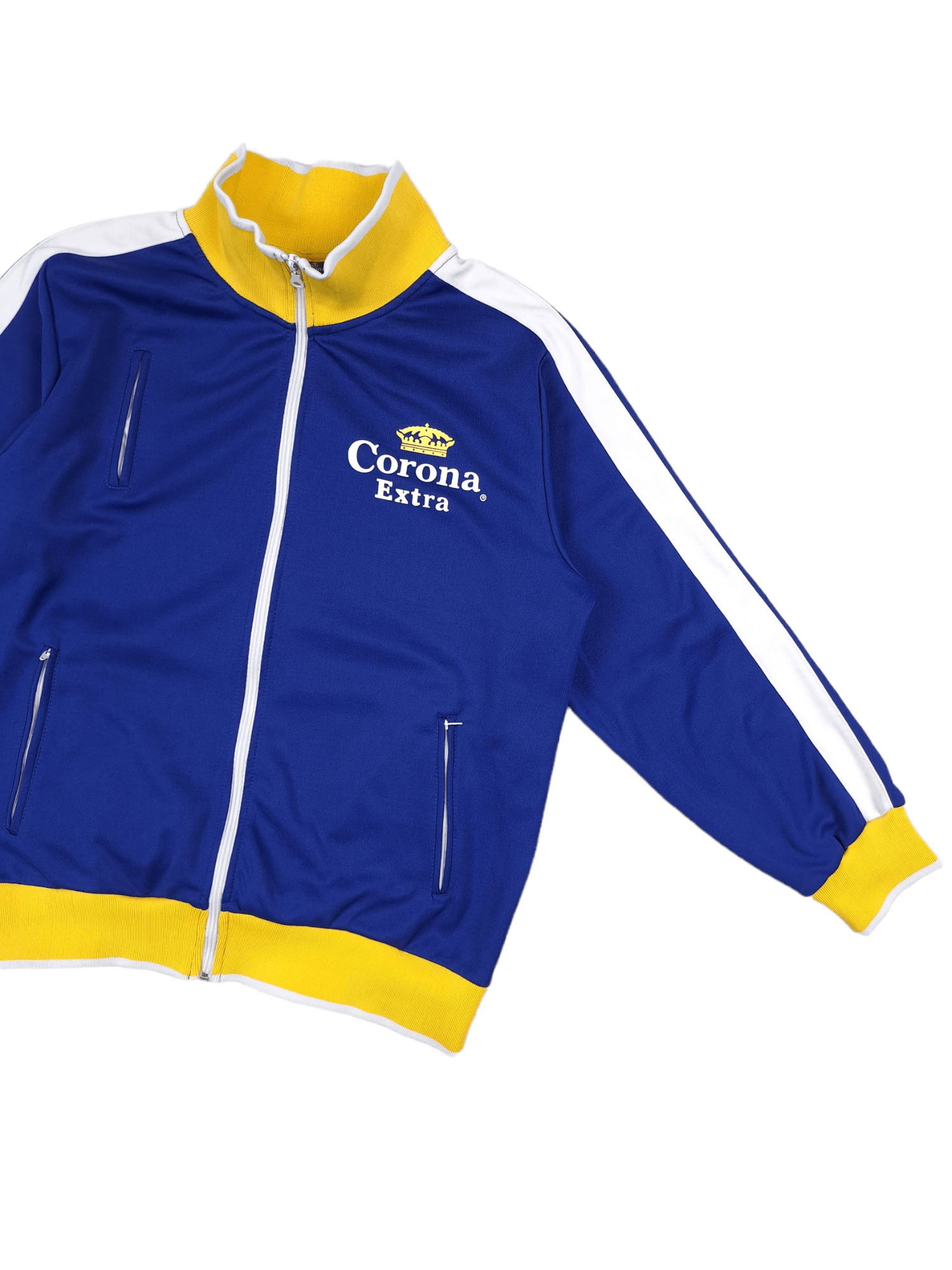 Budweiser × Vintage 💎 Vintage Y2K Corona Extra Zip Up Blue Yellow Sweatshirt Size US XL / EU 56 / 4 - 3 Thumbnail